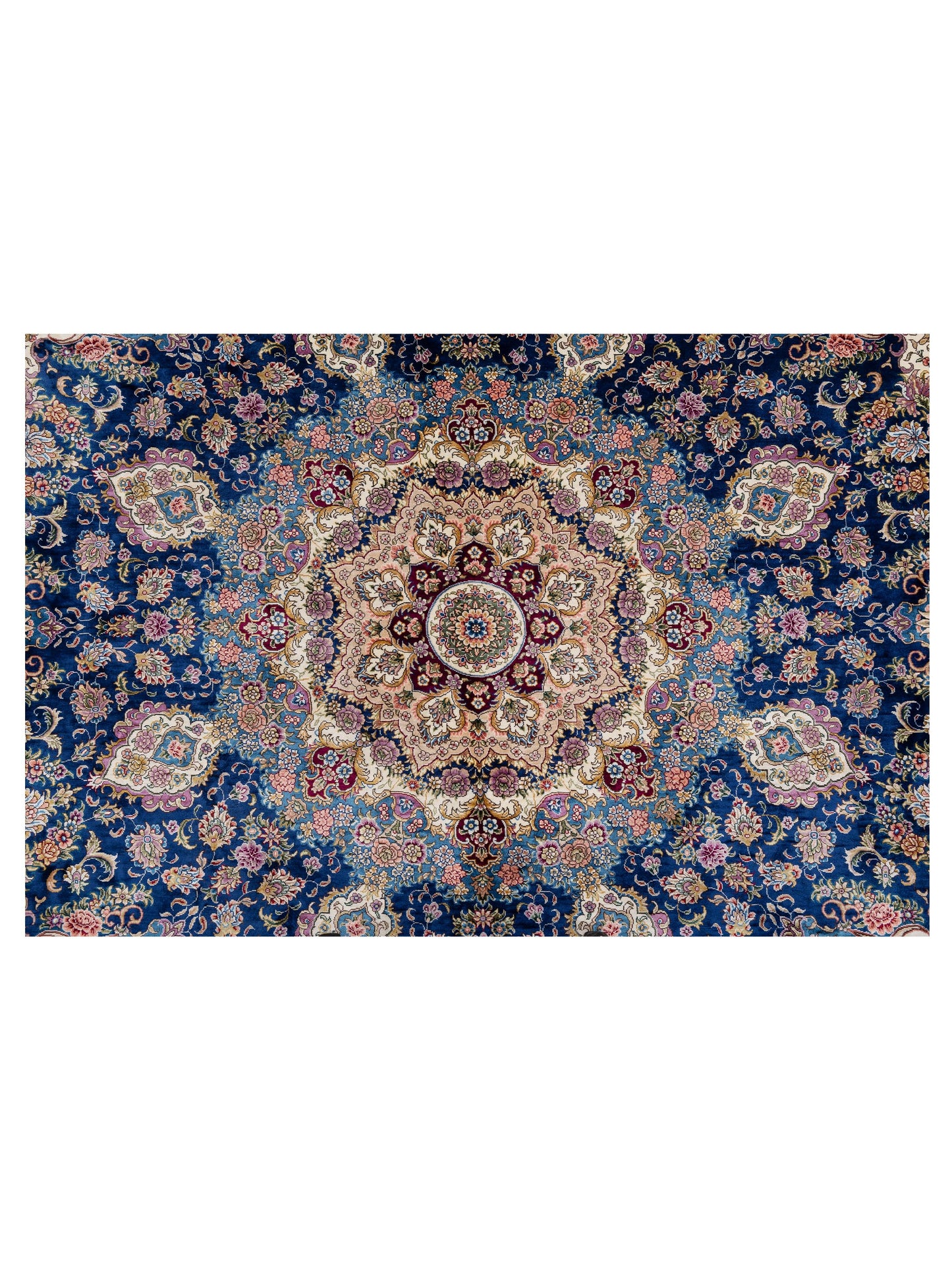 Serelis Blue Blue 9.11x10 Hand Knotted Rug