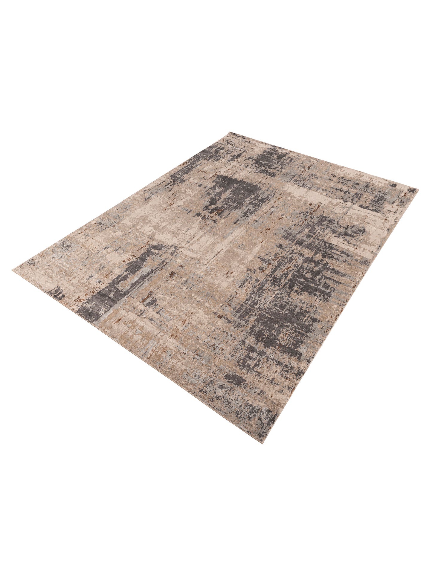 Tenzari Cream 8.11x12 Hand Knotted Rug