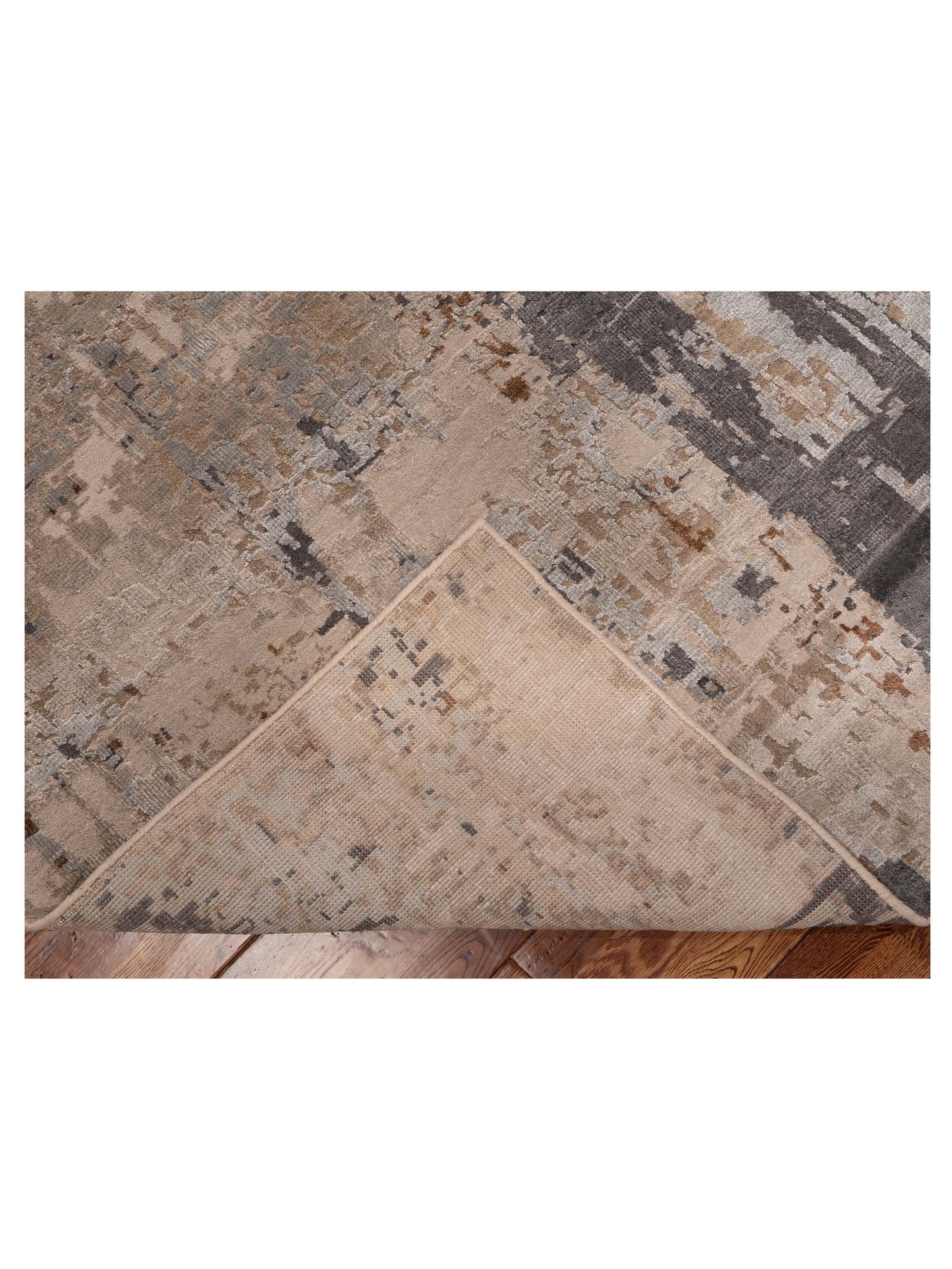 Tenzari Cream 8.11x12 Hand Knotted Rug