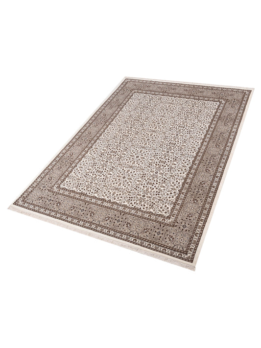 Caesarea Ivory Brown 8.10x12 Hand Knotted Rug