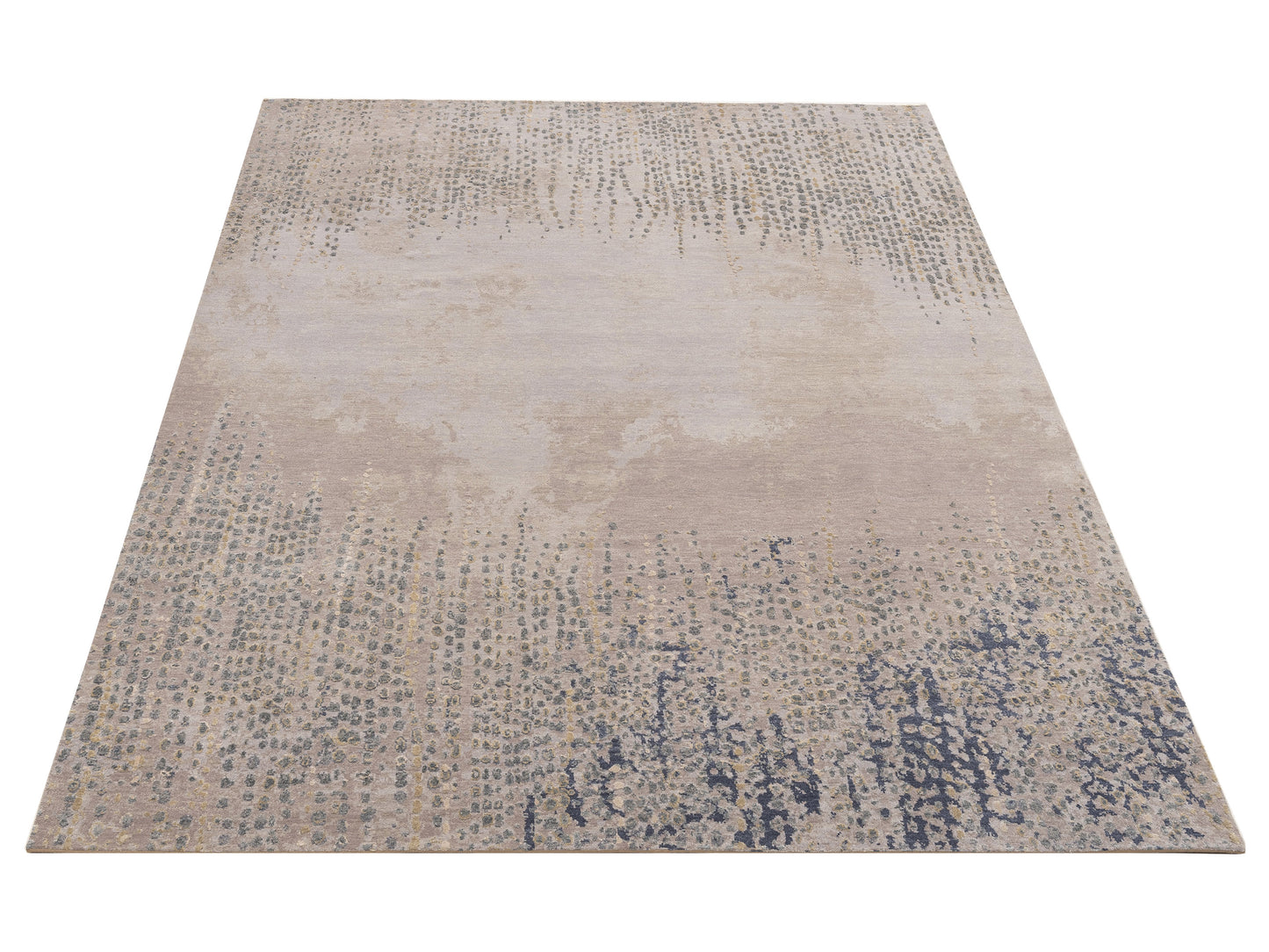 Artavia Beige Gray 8x10.2 Hand Knotted Rug