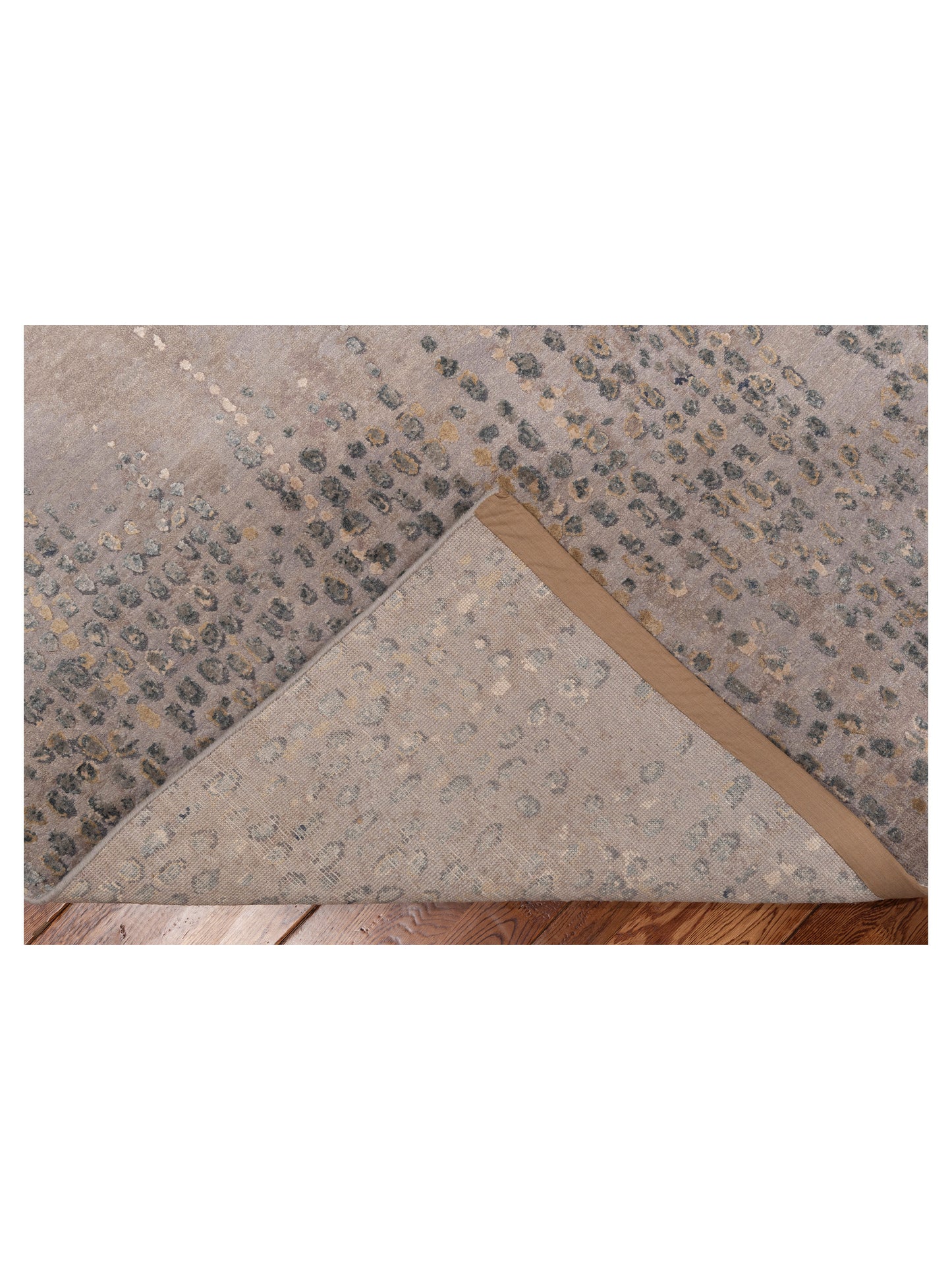 Artavia Beige Gray 8x10.2 Hand Knotted Rug