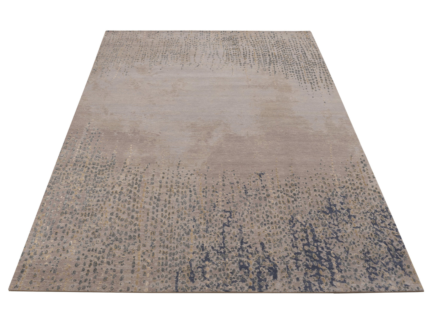 Artavia Beige Gray 9x12.1 Hand Knotted Rug