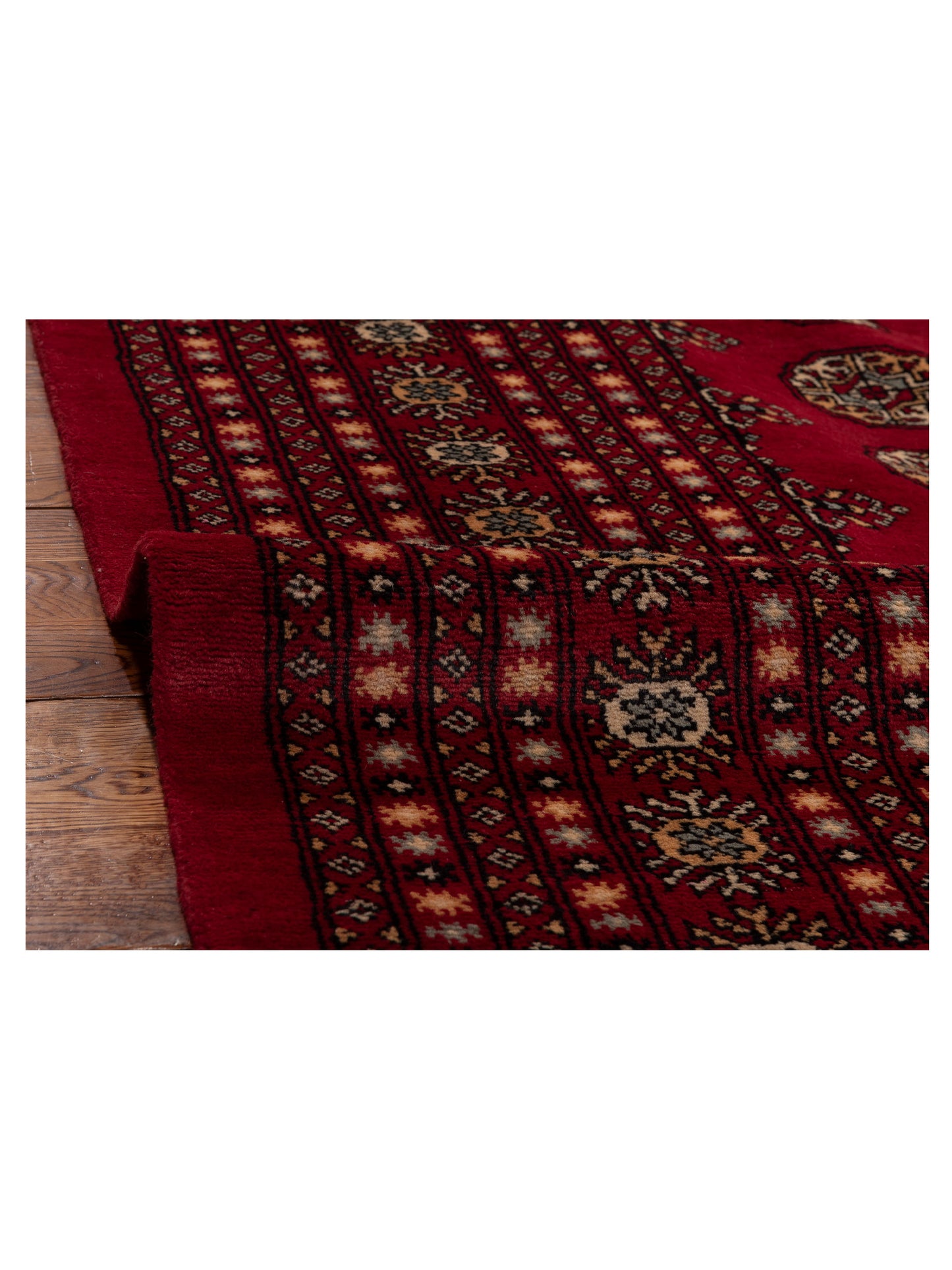 Bokhara Red Red 9.4x12.2 Hand Knotted Rug