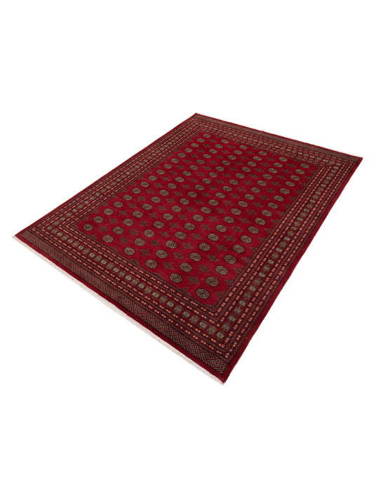 Bokhara Red Red 9.2x12 Hand Knotted Rug