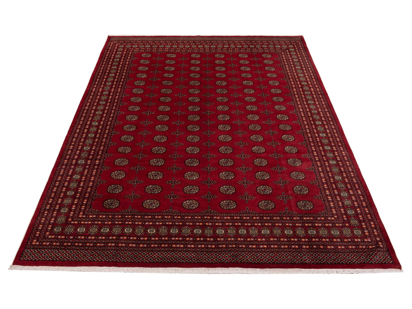Bokhara Red Red 9.2x12 Hand Knotted Rug