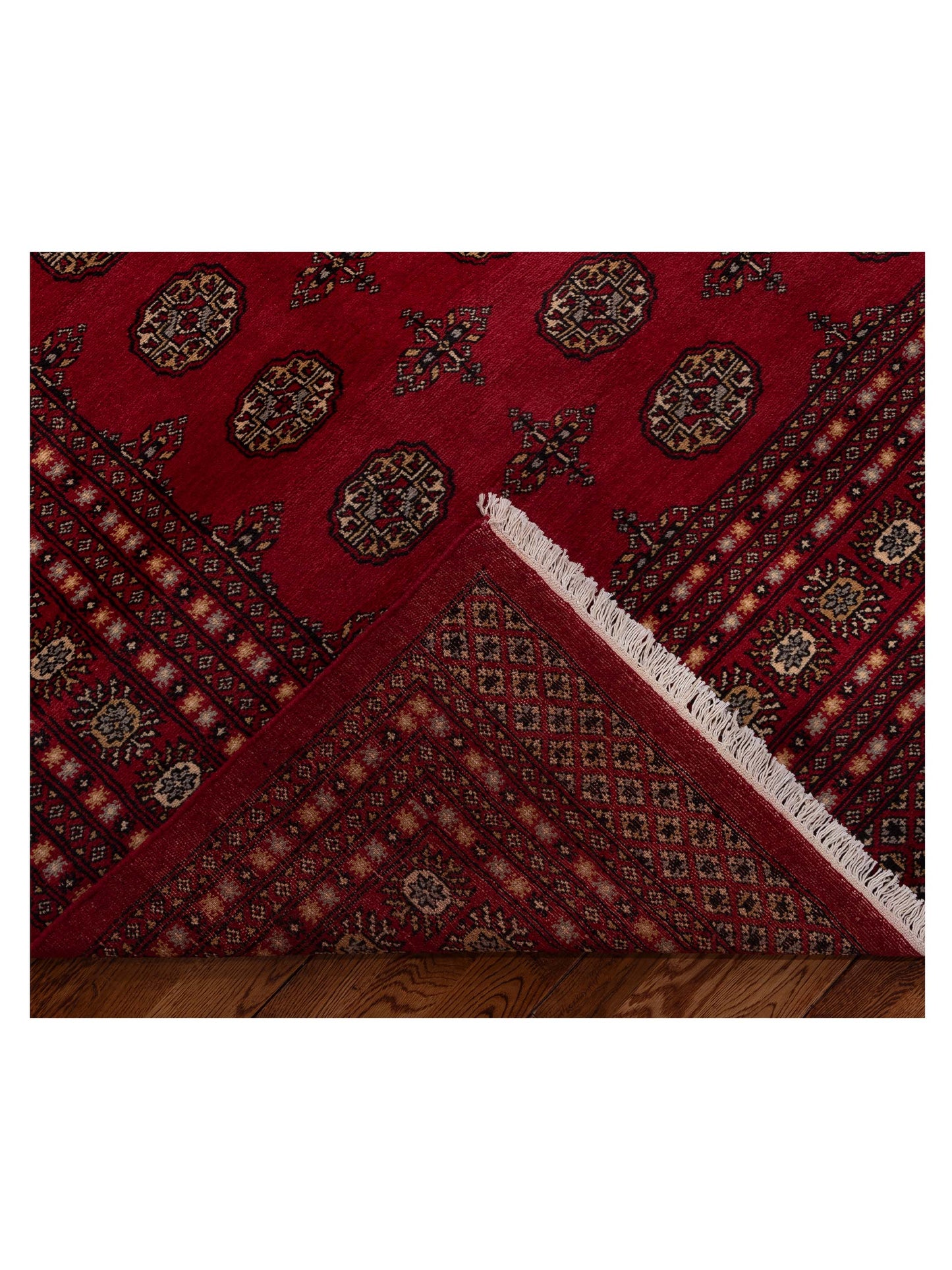 Bokhara Red Red 9.2x12 Hand Knotted Rug