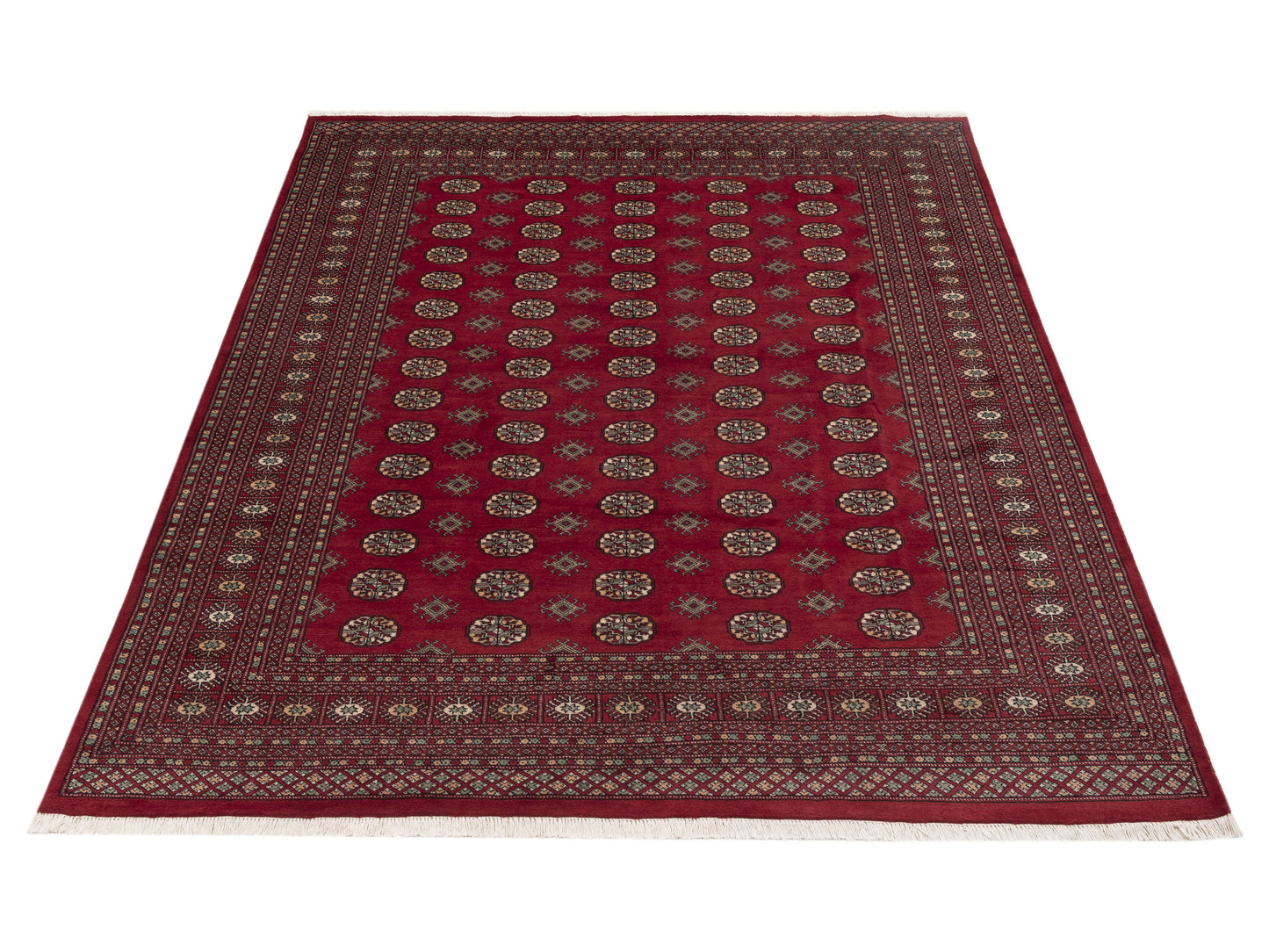 Bokhara Red Red 8.1x9.11 Hand Knotted Rug