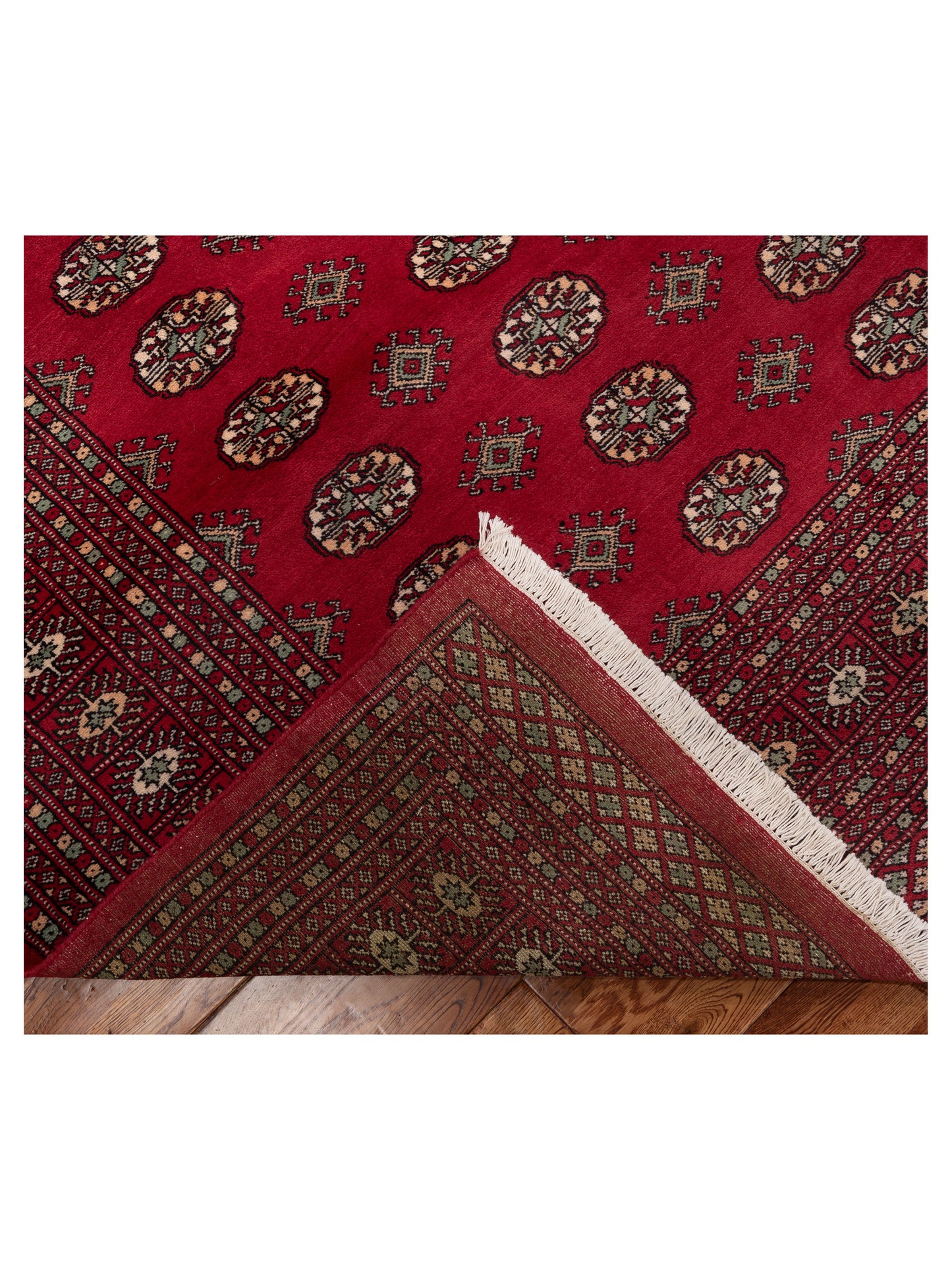 Bokhara Red Red 8.1x9.11 Hand Knotted Rug