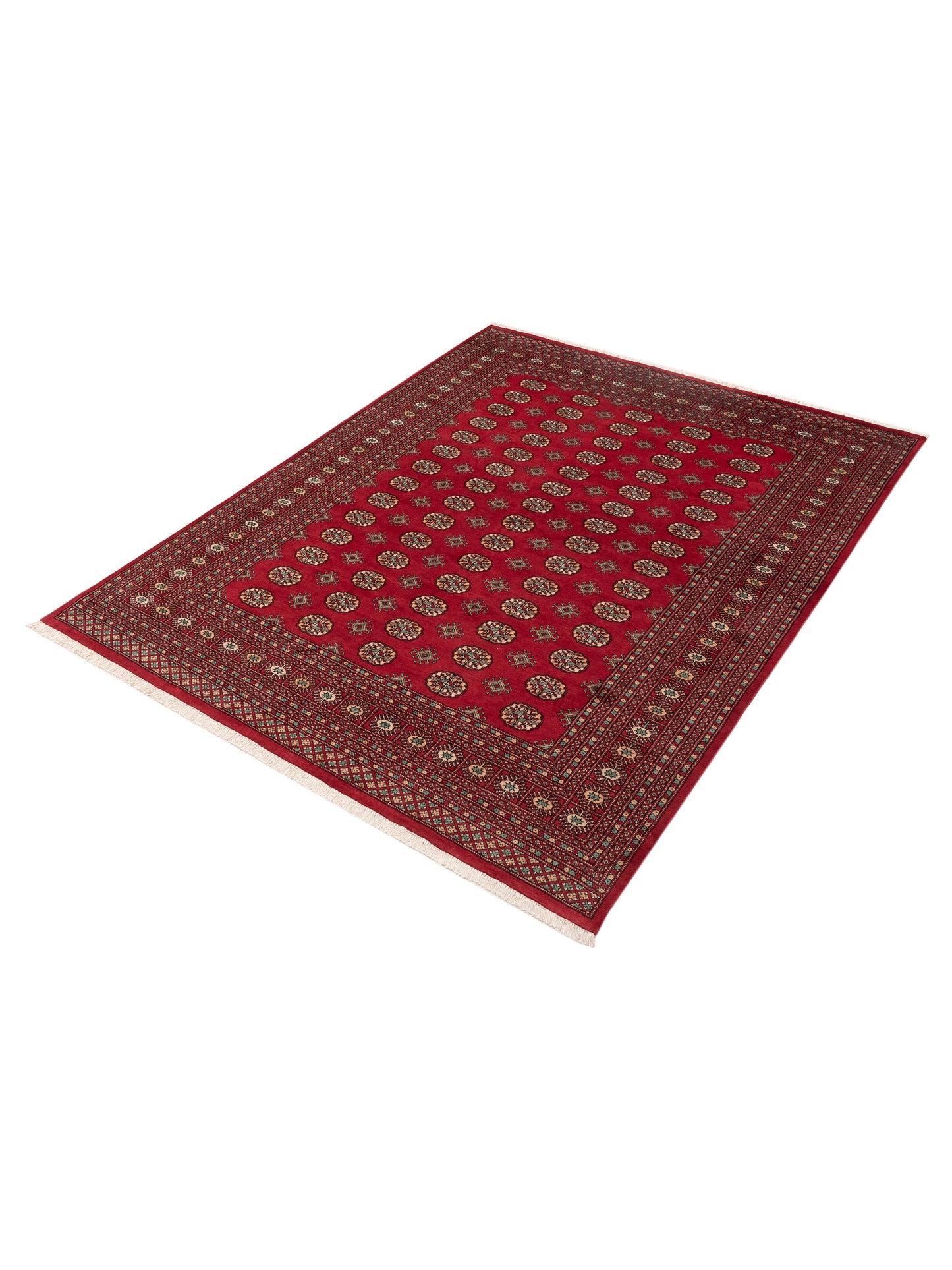 Bokhara Red Red 8.2x10.3 Hand Knotted Rug