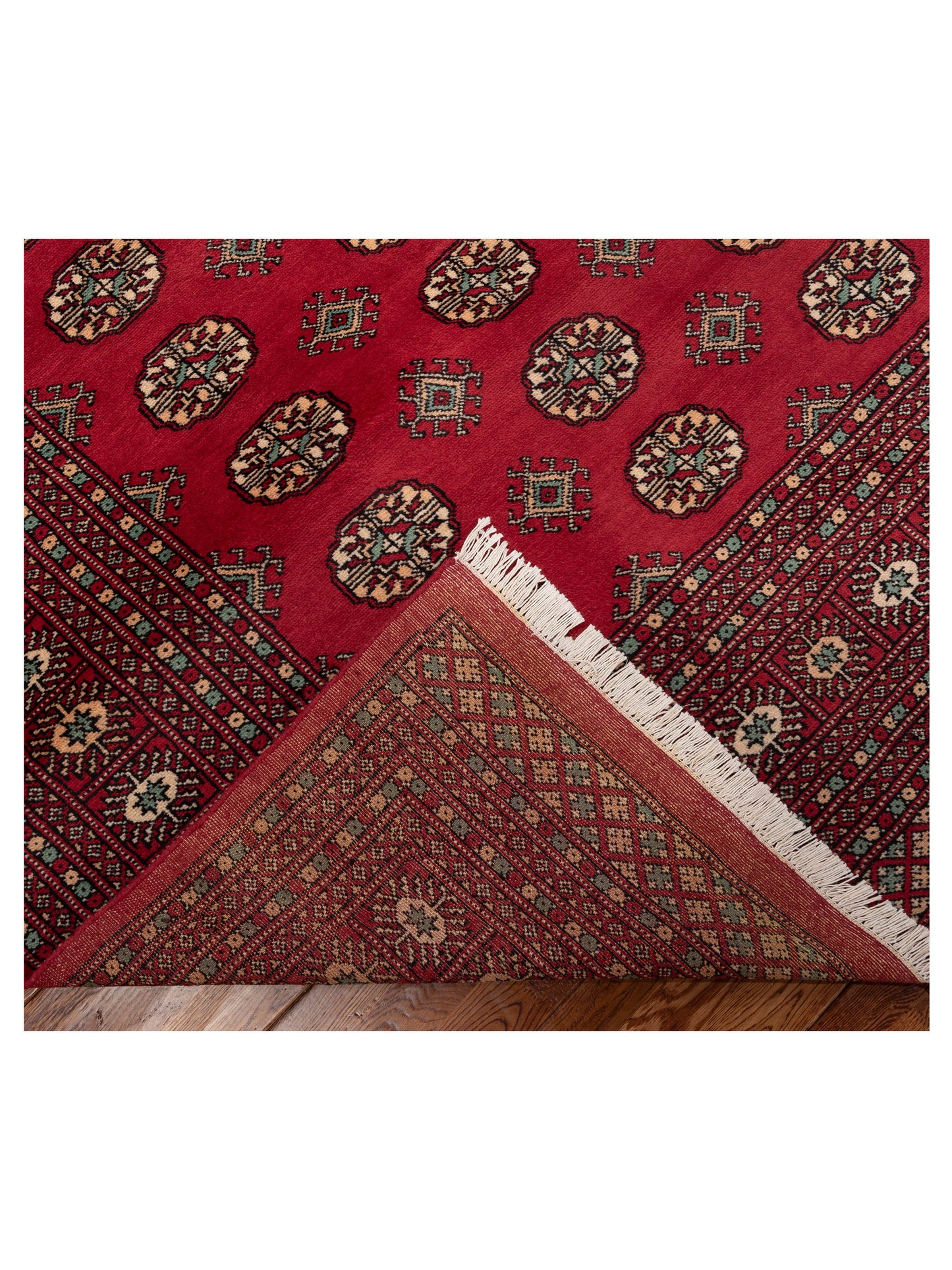 Bokhara Red Red 8.2x10.3 Hand Knotted Rug