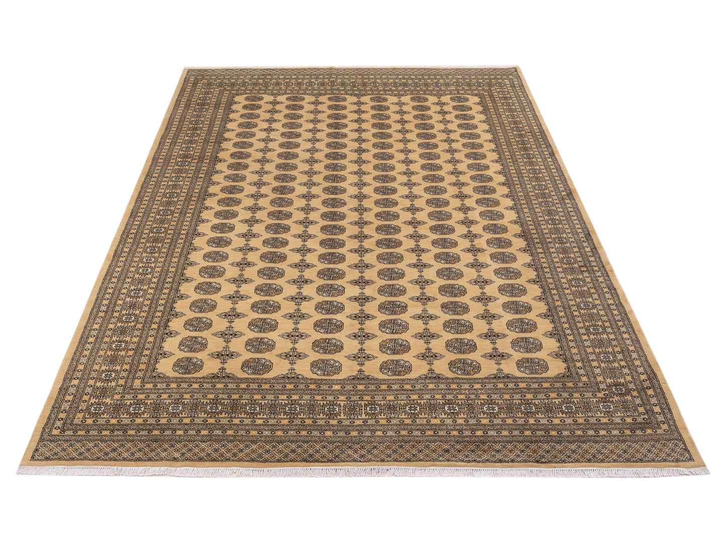 Bokhara Beige Beige 9.2x12.2 Hand Knotted Rug