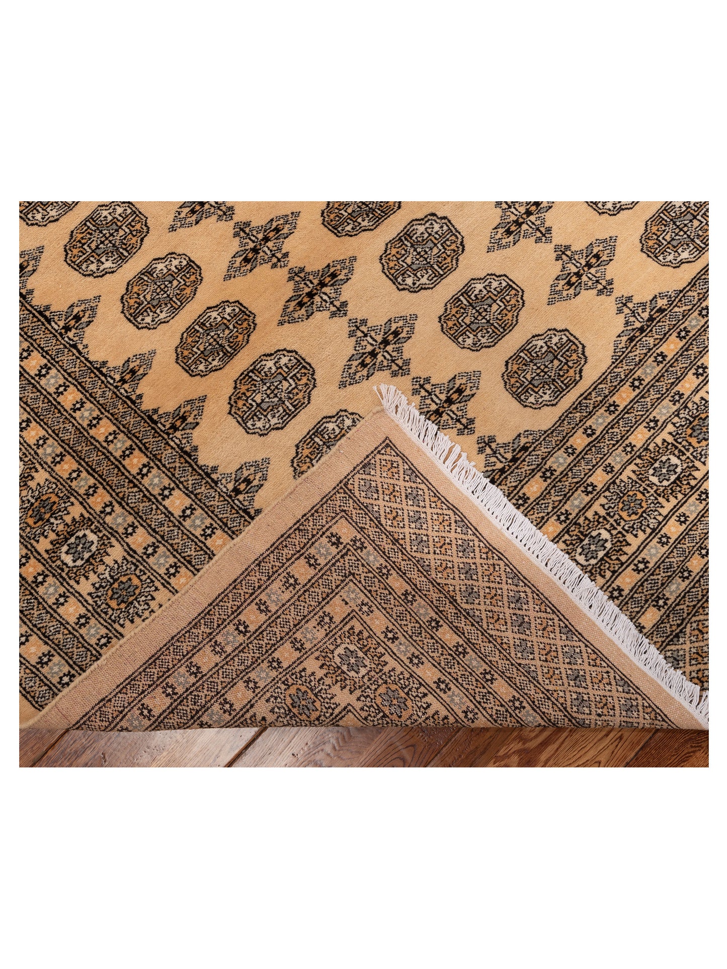 Bokhara Beige Beige 9.2x12.2 Hand Knotted Rug