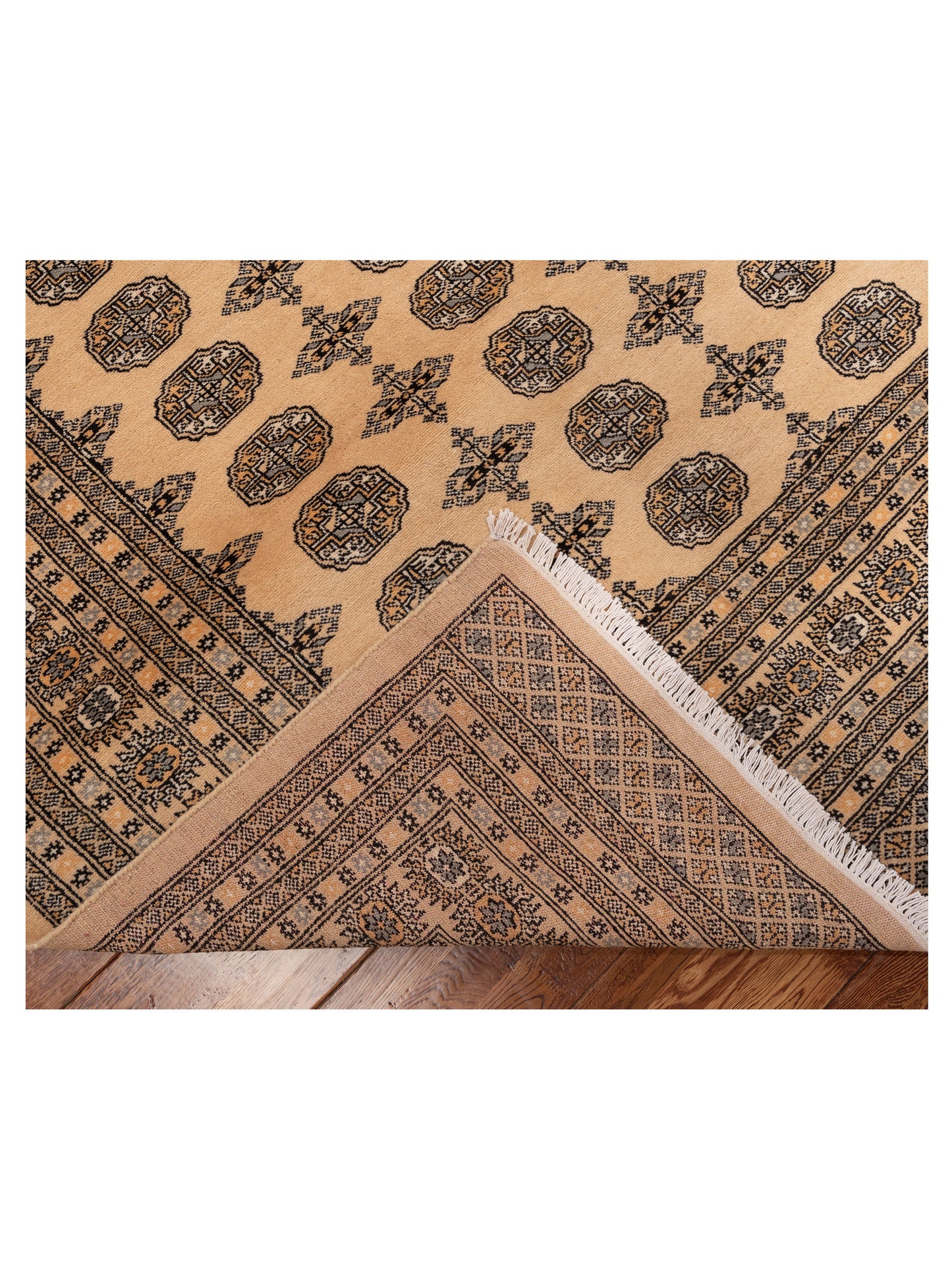 Bokhara Beige Beige 9.2x12.3 Hand Knotted Rug