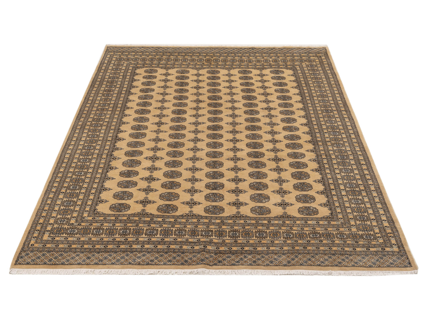 Bokhara Beige Beige 8.4x10 Hand Knotted Rug