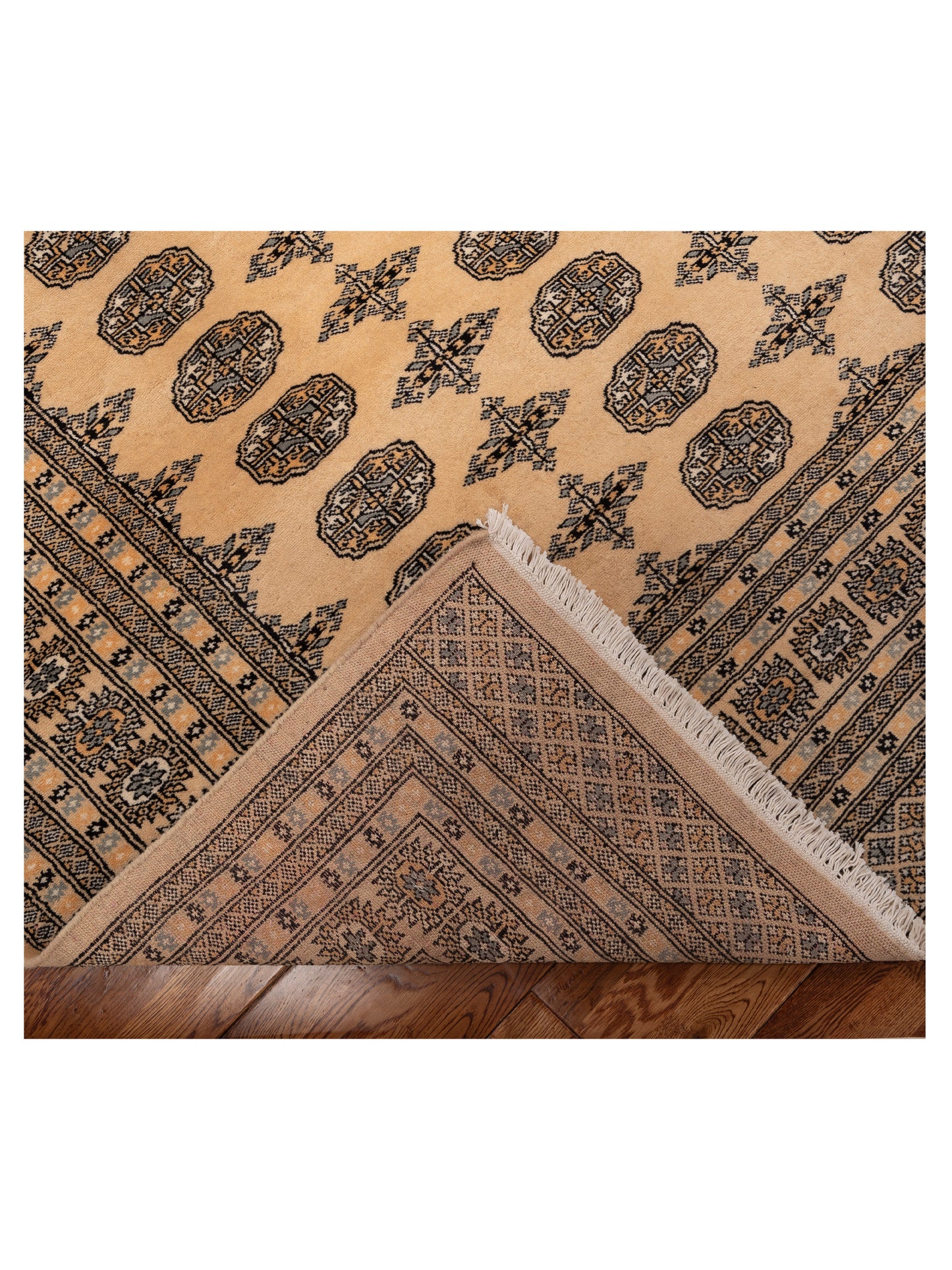 Bokhara Beige Beige 8.4x10 Hand Knotted Rug