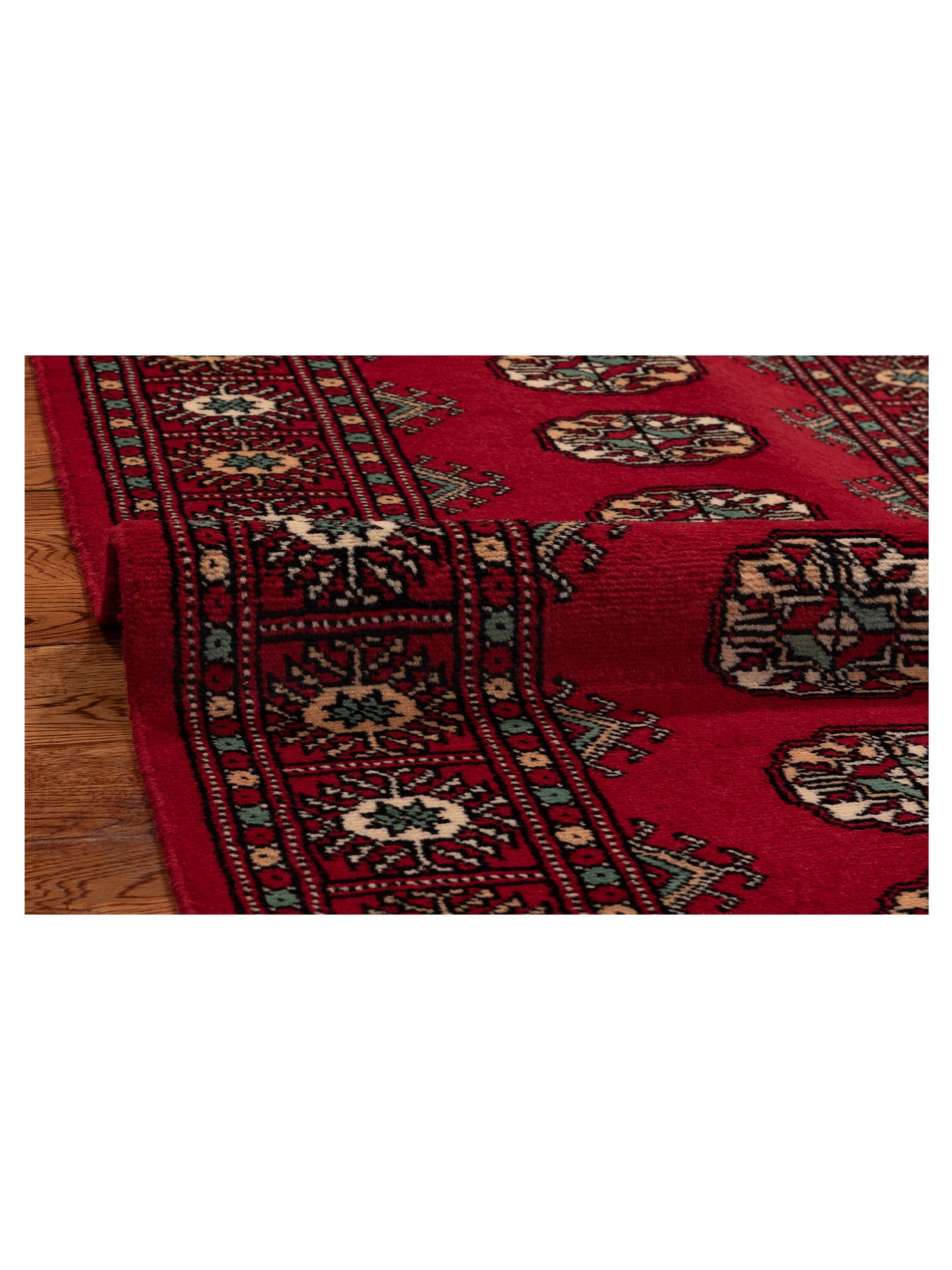 Bokhara Red Red 2.7x10.2 Hand Knotted Rug