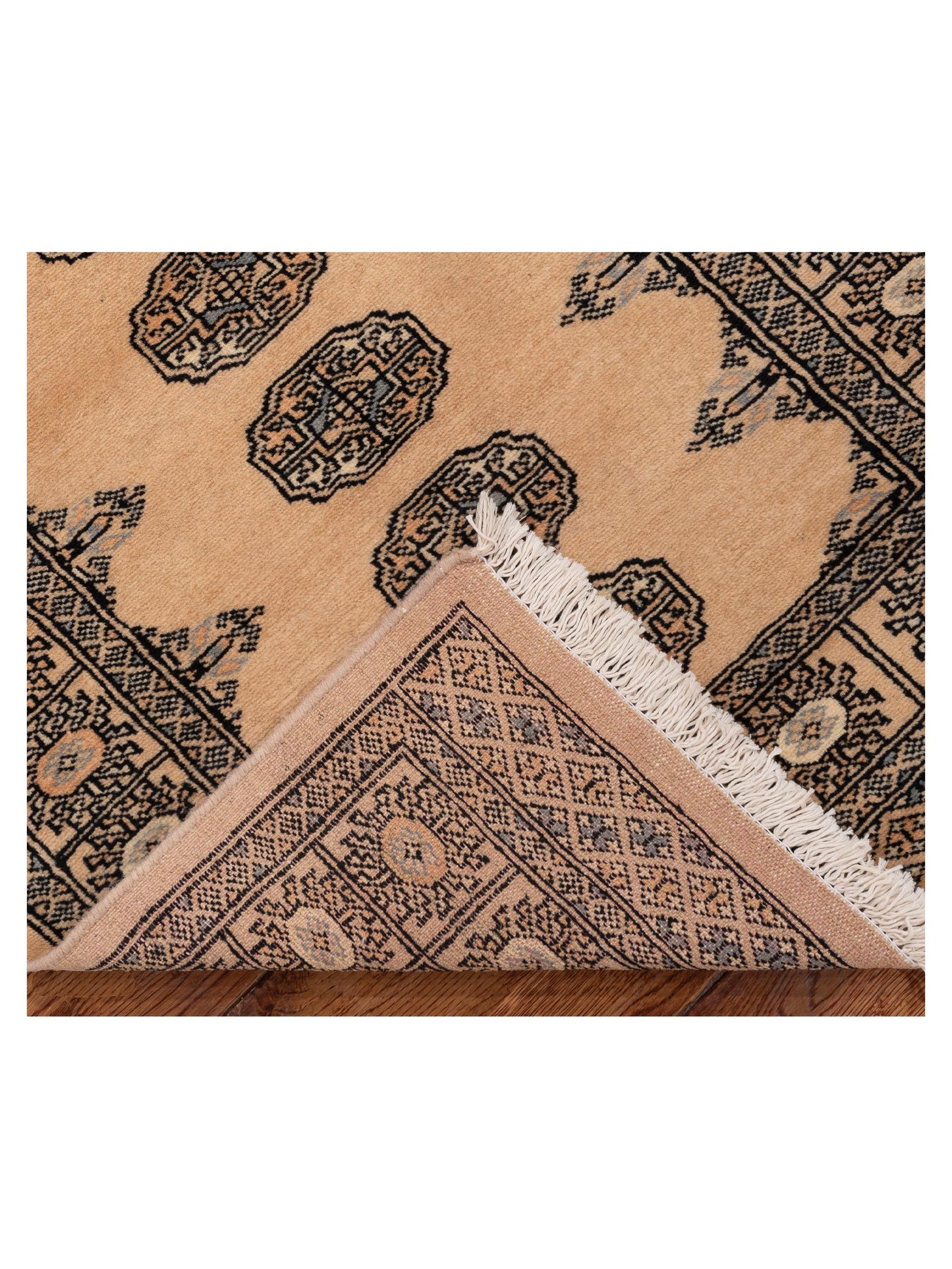 Bokhara Beige Beige 2.8x9.8 Hand Knotted Rug