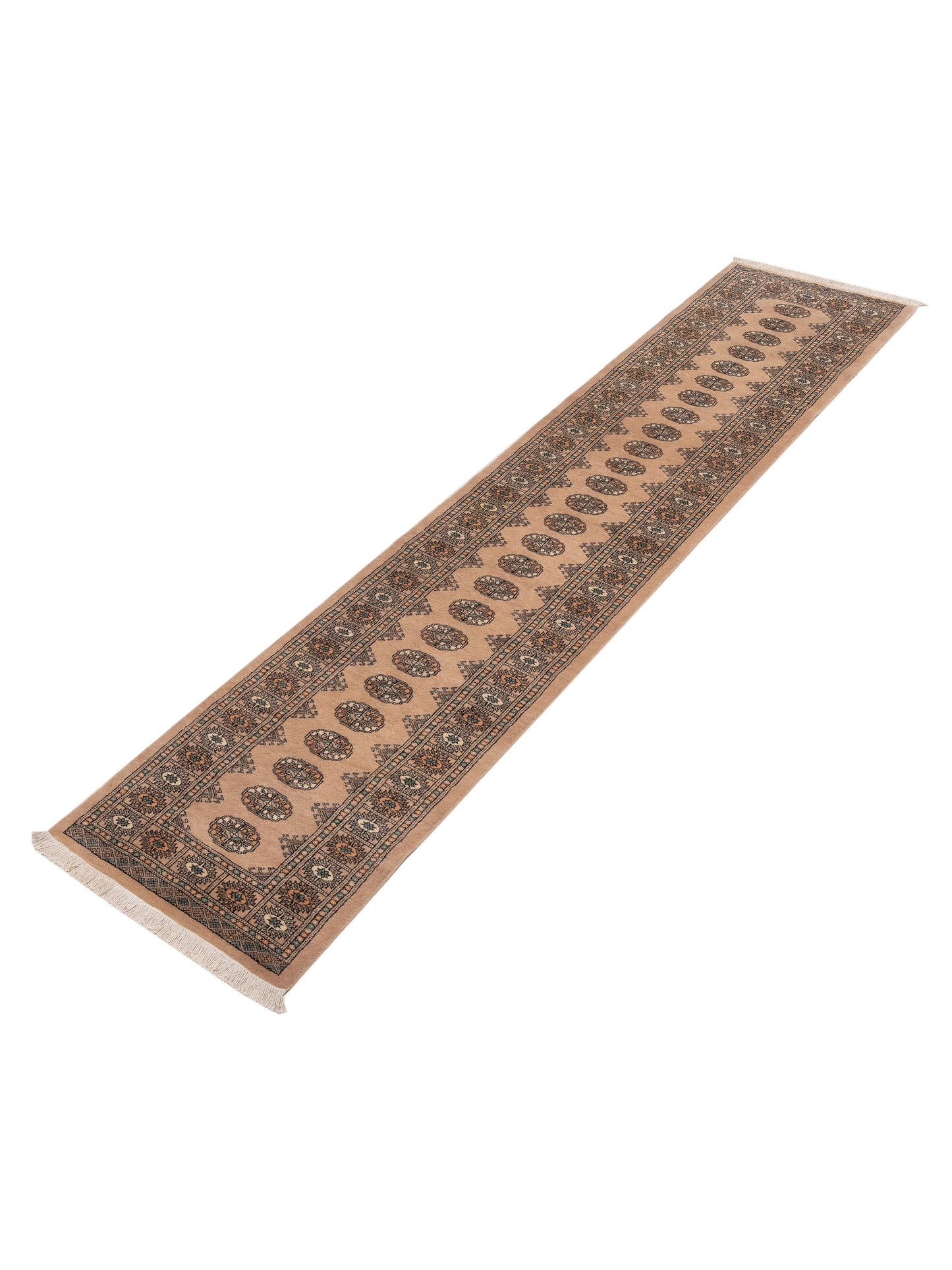 Bokhara Beige Beige 2.8x12.2 Hand Knotted Rug