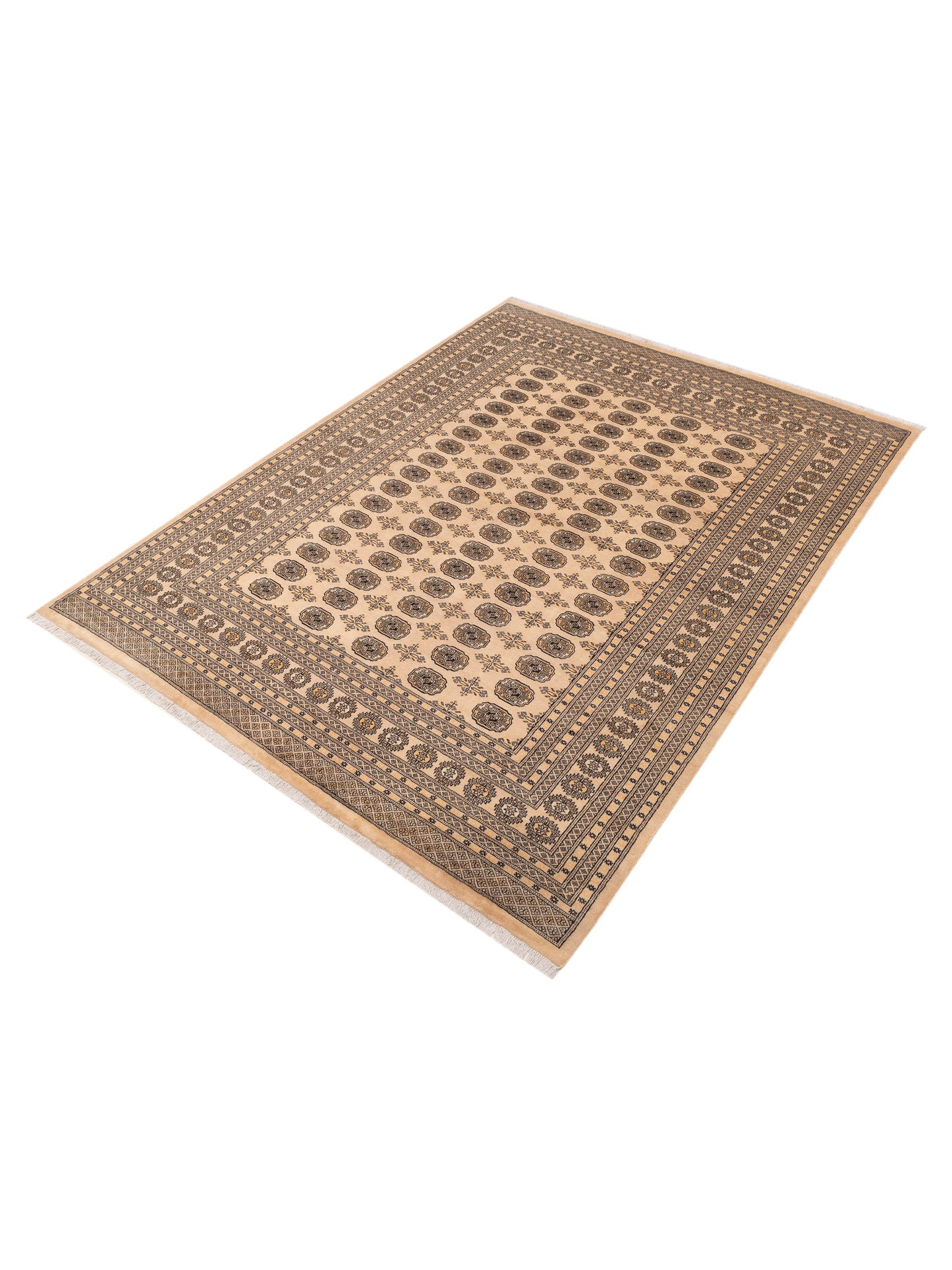 Bokhara Beige Beige 8.4x11 Hand Knotted Rug