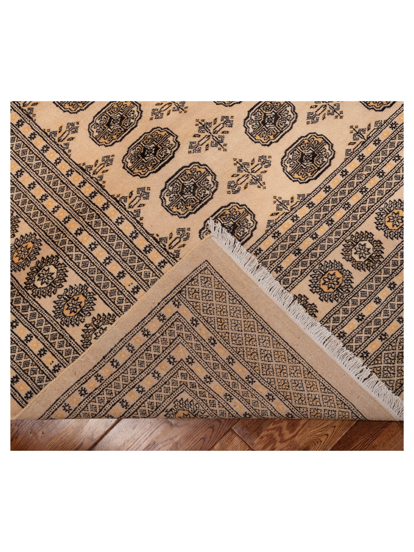 Bokhara Beige Beige 8.4x11 Hand Knotted Rug