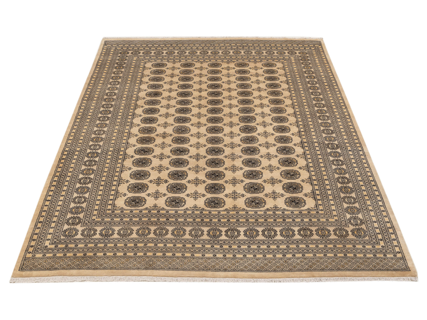 Bokhara Beige Beige 8.4x10.10 Hand Knotted Rug