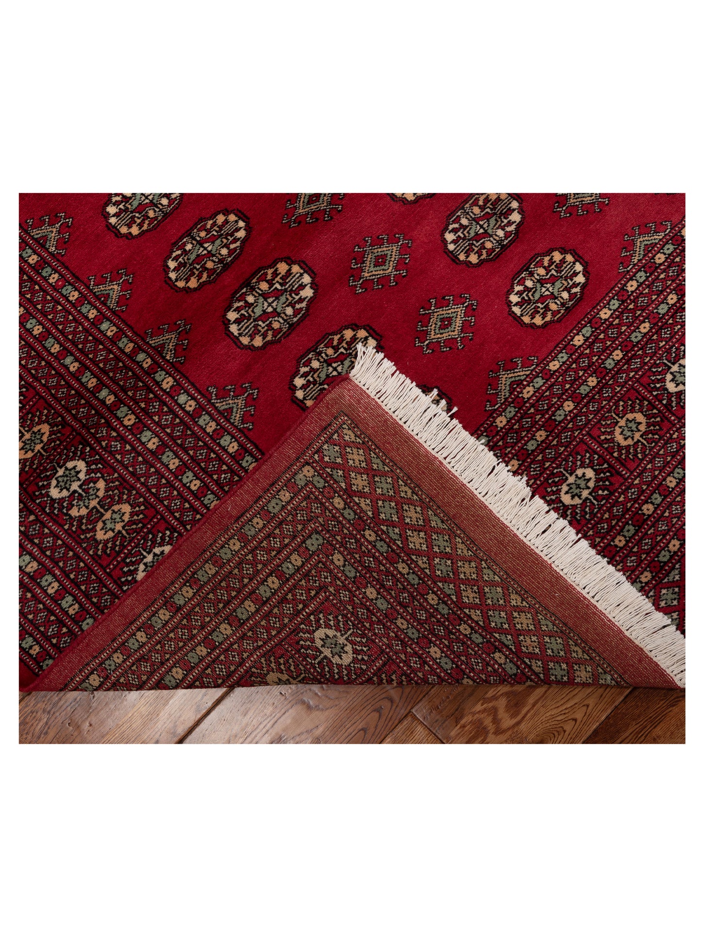 Bokhara Red Red 8.2x10.2 Hand Knotted Rug