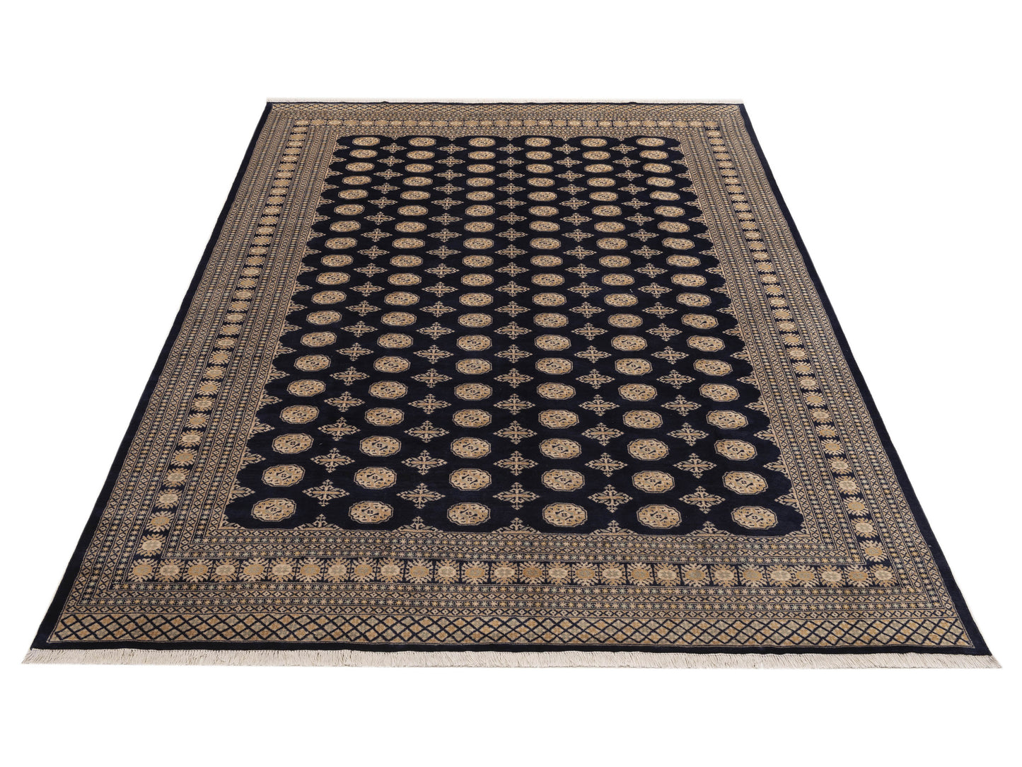 Bokhara Blue Blue 9.2x12.1 Hand Knotted Rug