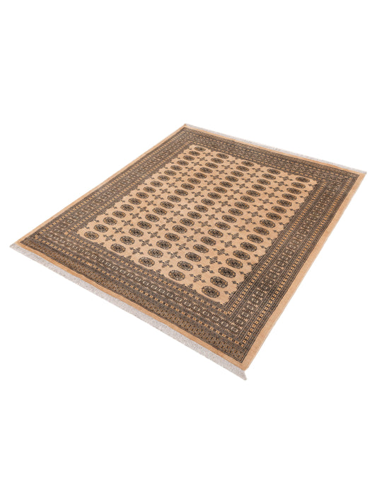 Bokhara Beige Beige 8.4x9.6 Hand Knotted Rug