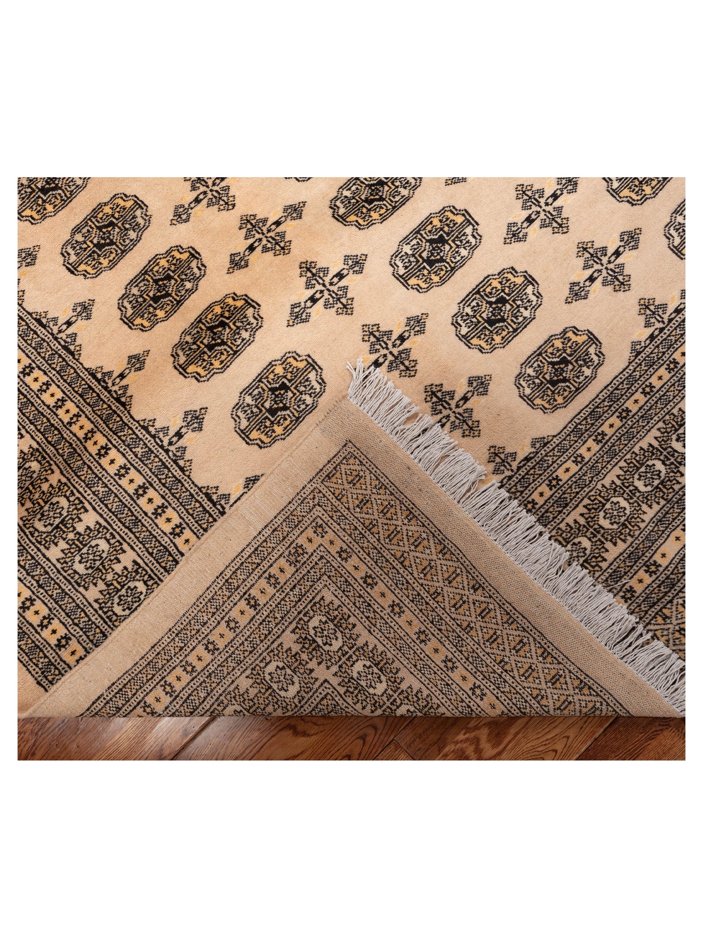 Bokhara Beige Beige 8.4x9.6 Hand Knotted Rug