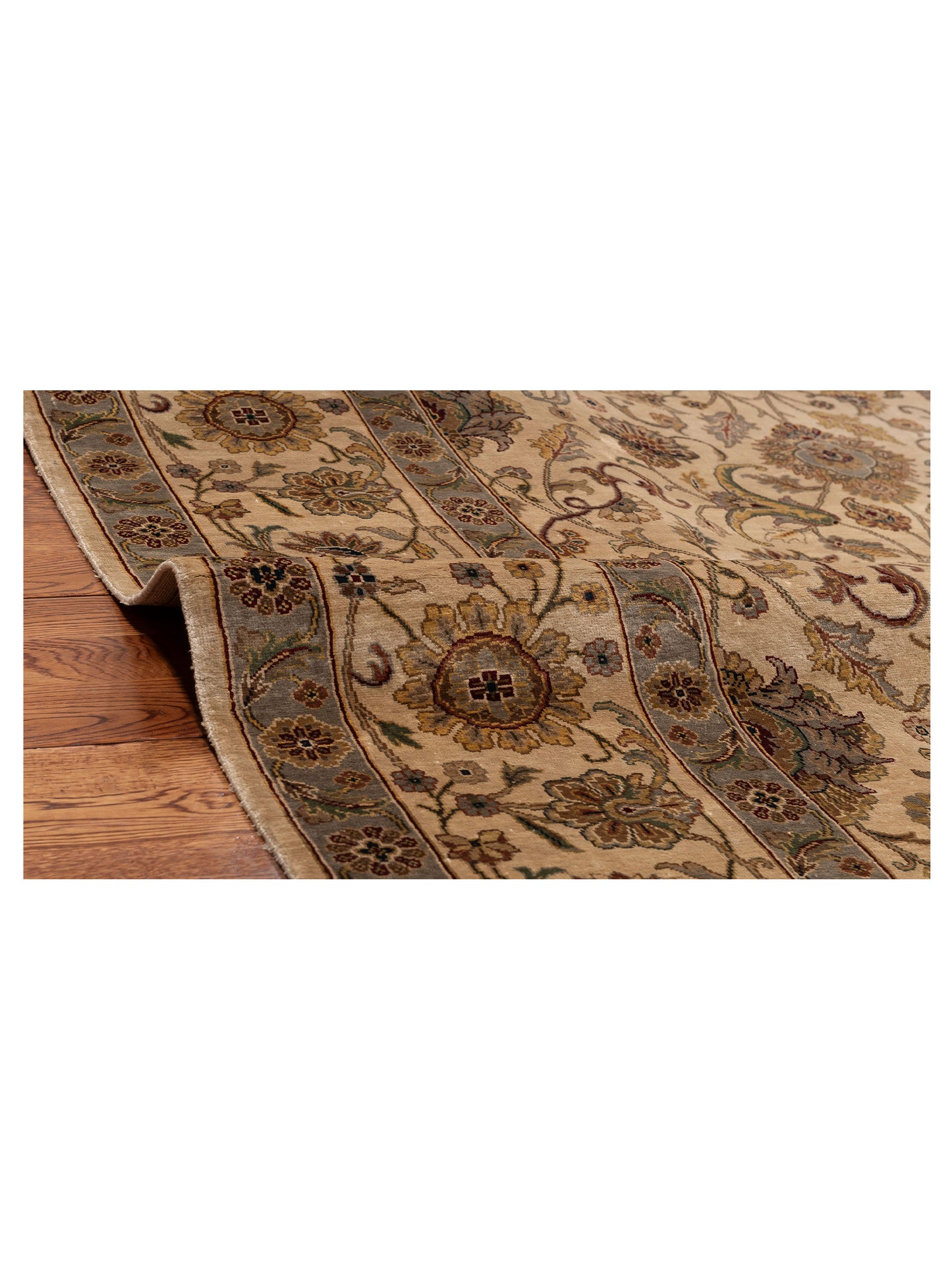 Javira Silk Ivory Ivory 8x10 Hand Knotted Rug