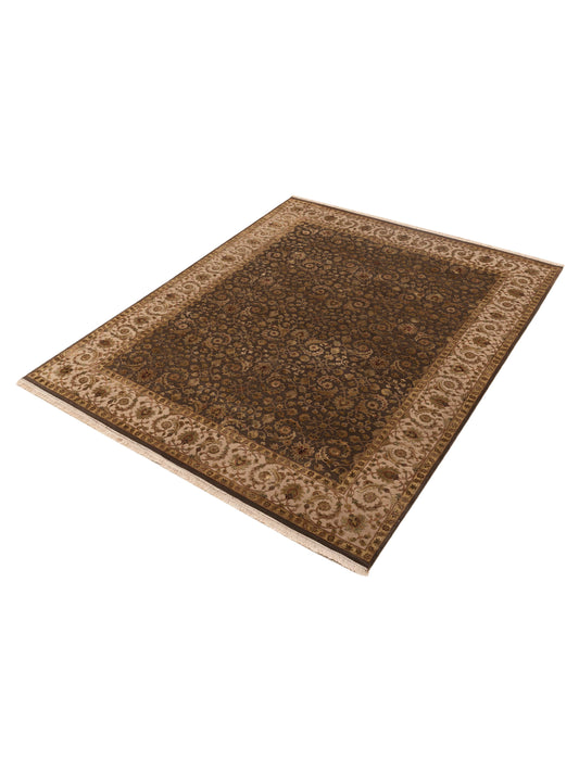 Javira Silk Ivory Ivory 8x10 Hand Knotted Rug