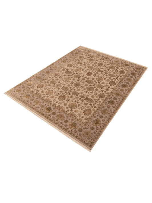 Javira Silk Ivory Ivory 8x10 Hand Knotted Rug