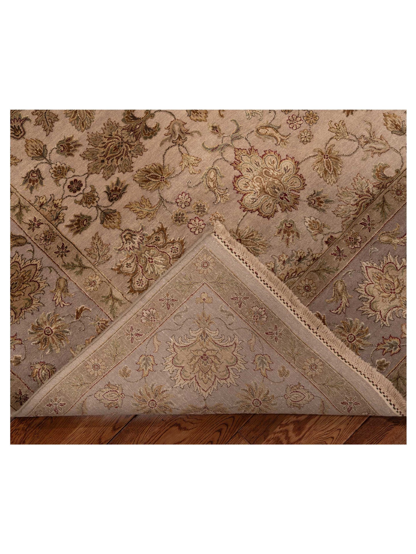 Javira Silk Ivory Ivory 8x10 Hand Knotted Rug