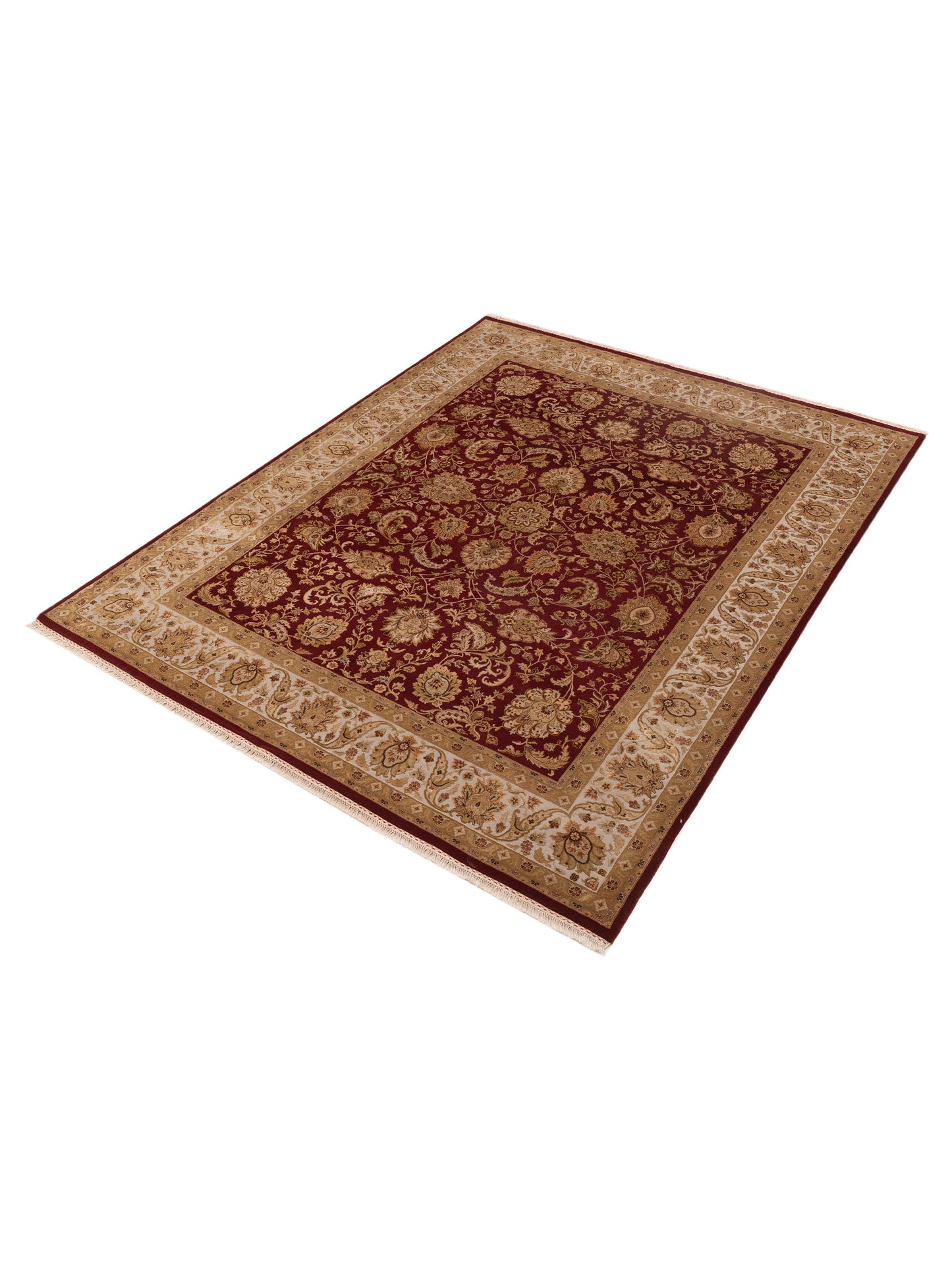 Javira Silk Ivory Ivory 4x6 Hand Knotted Rug