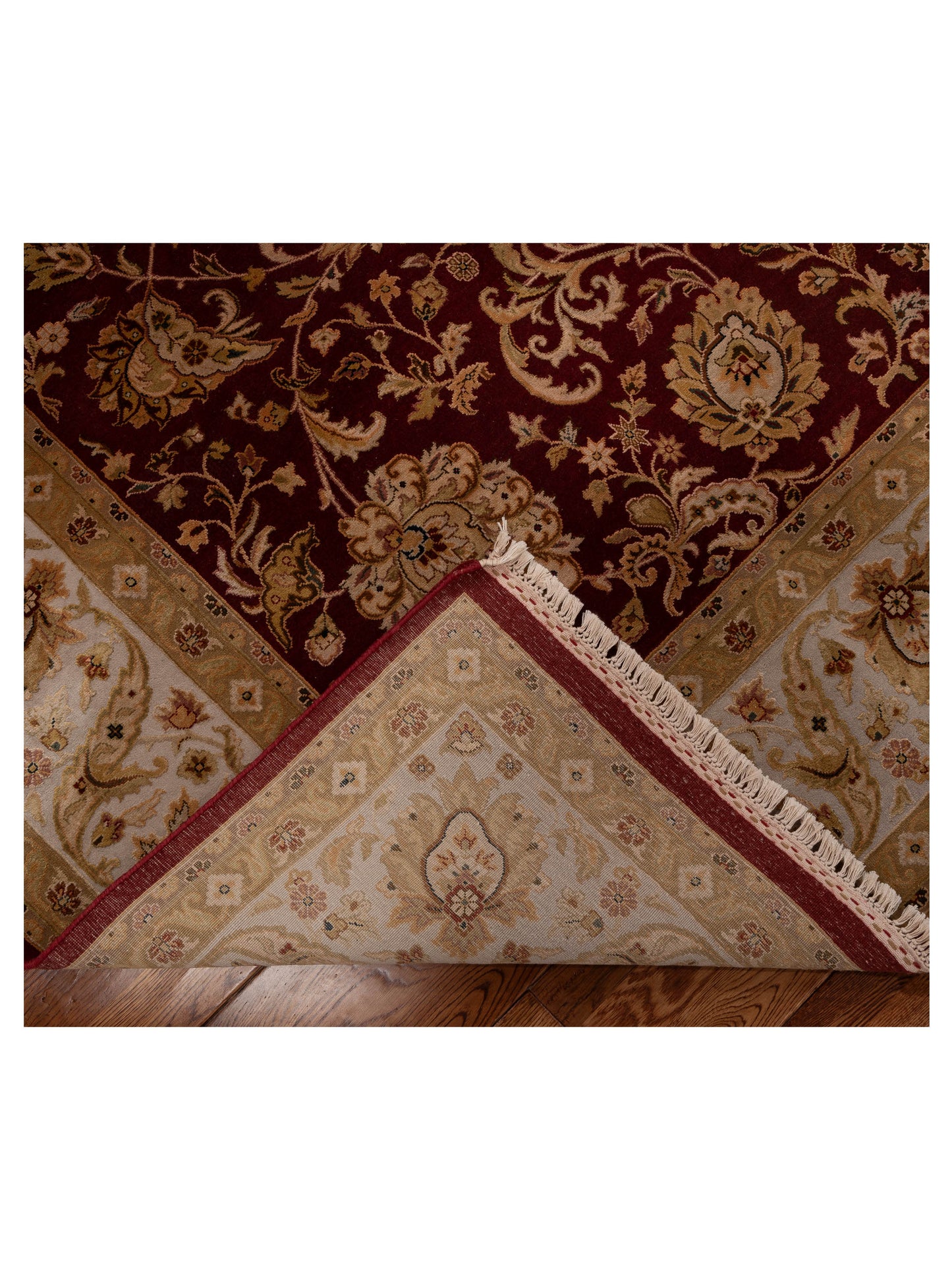 Javira Silk Ivory Ivory 4x6 Hand Knotted Rug