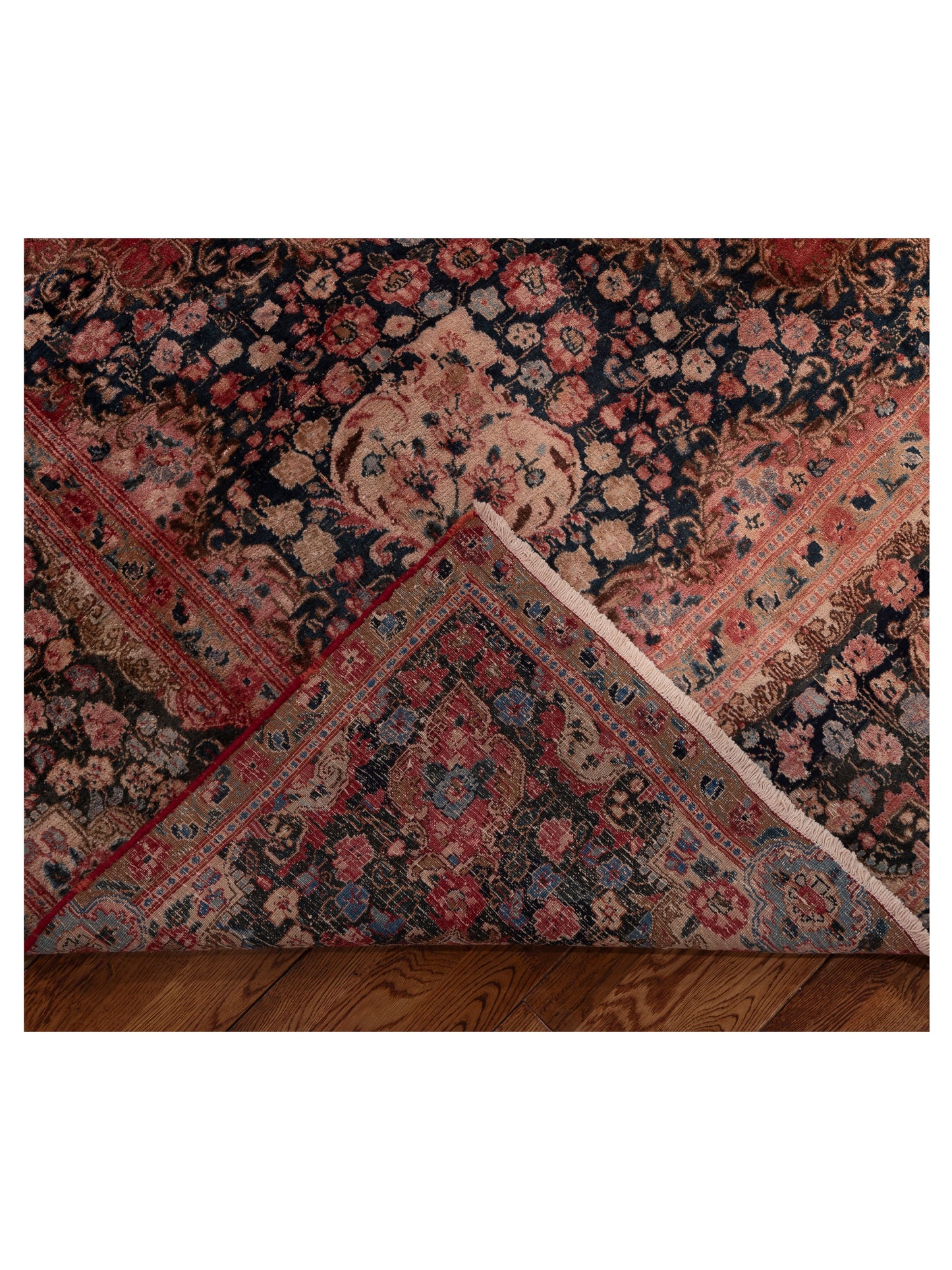 Antiqua Heirloom Red Navy 8.10x12.3 Hand Knotted Rug