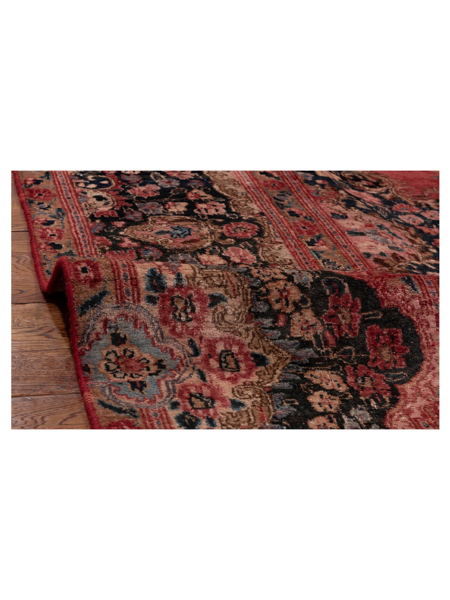 Antiqua Heirloom Red Navy 8.10x12.3 Hand Knotted Rug