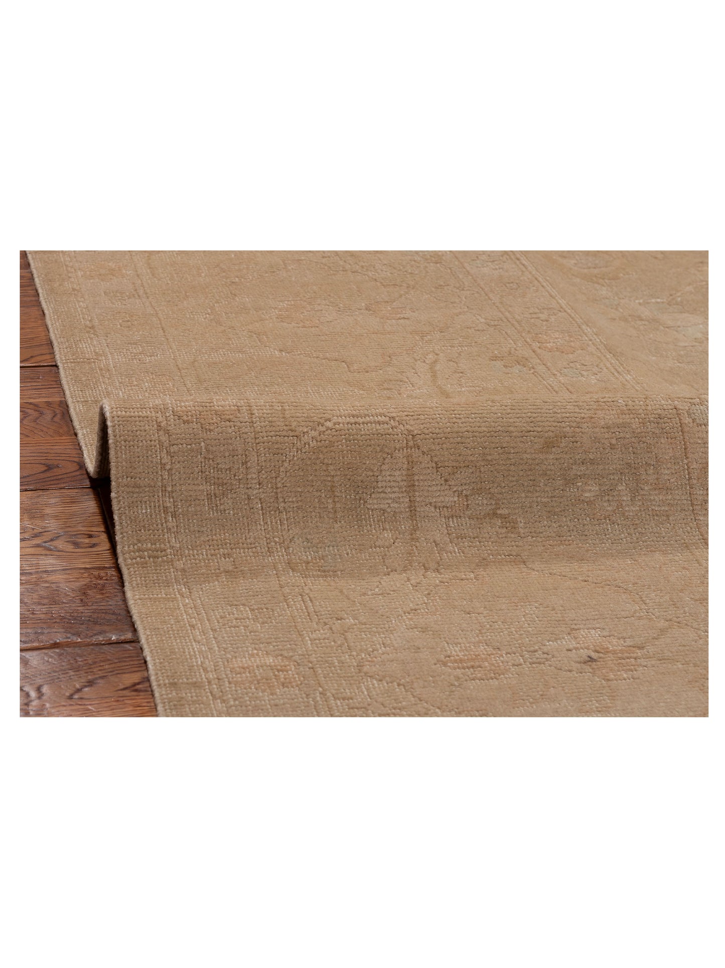 Vintage Cream Cream 10.2x14.2 Hand Knotted Rug