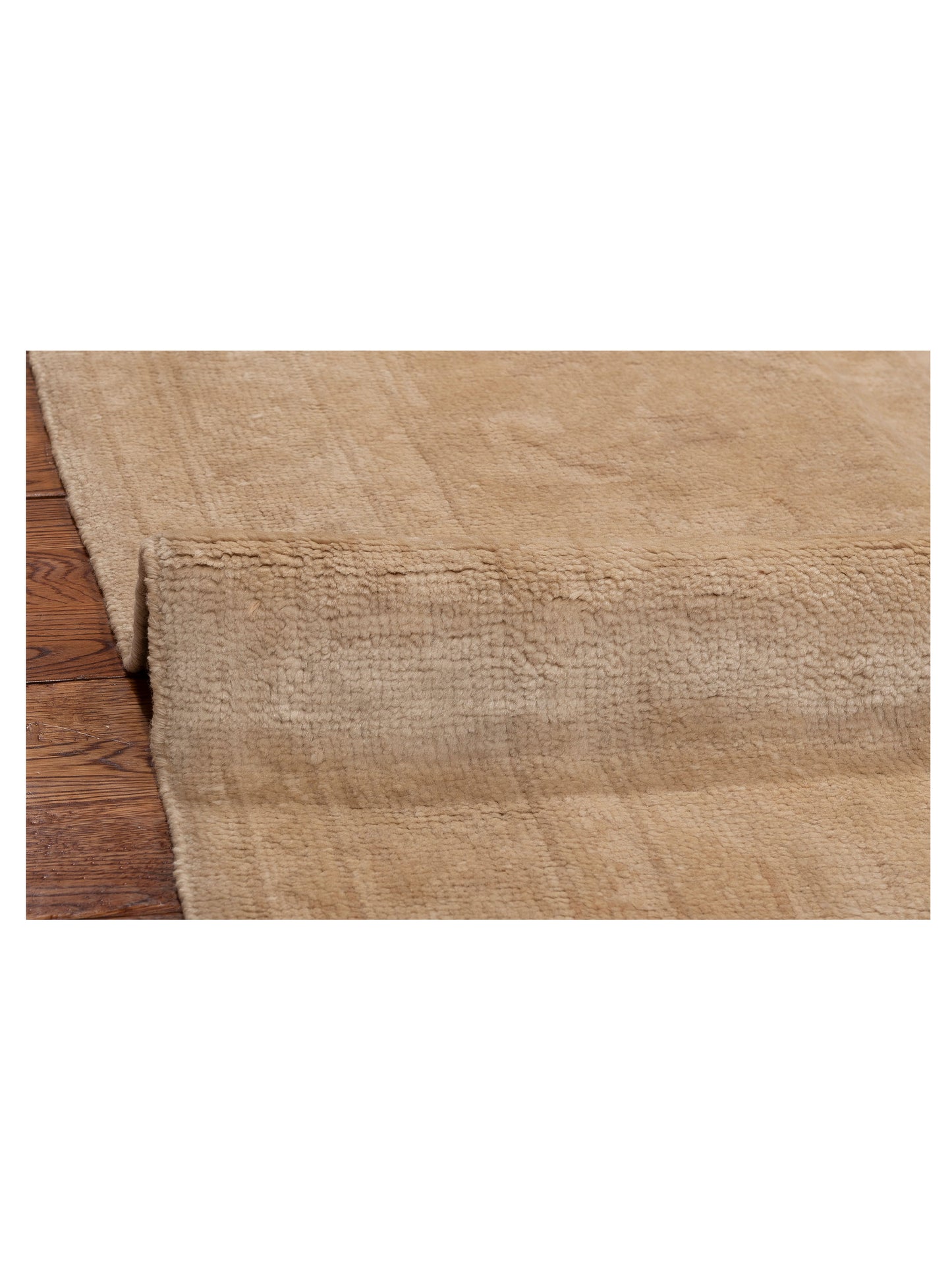 Oushara Beige Beige 9.11x13.5 Hand Knotted Rug