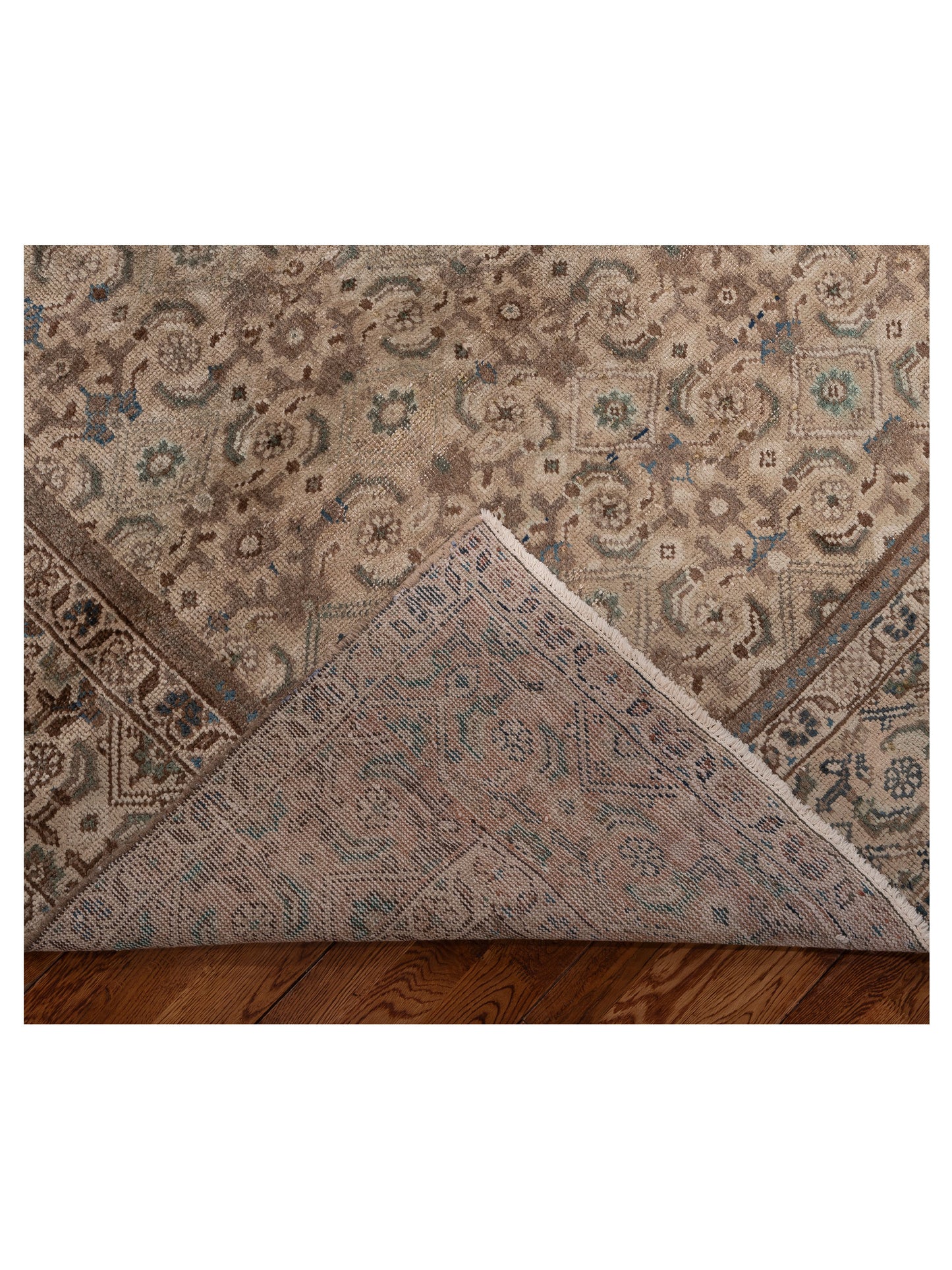 Antiqua Heirloom Brown Brown 8.10x11.11 Hand Knotted Rug