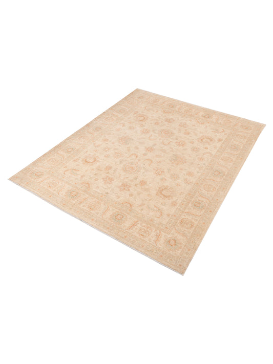 Sabira Ivory Ivory 8.1x9.11 Hand Knotted Rug