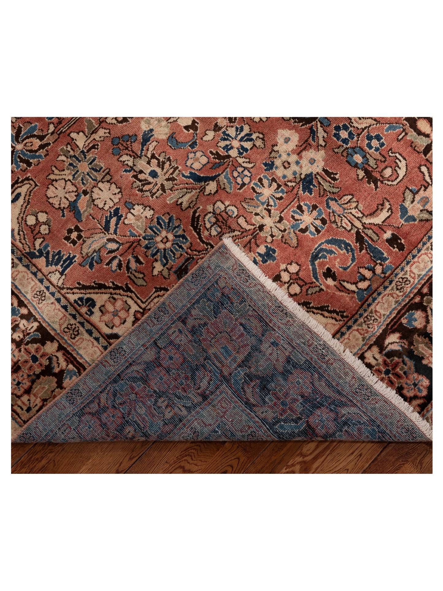 Antiqua Heirloom Rust Brown 8.9x11.10 Hand Knotted Rug