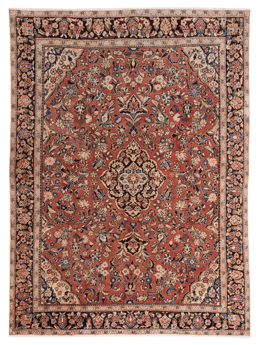 Pasha Antique Heirloom  Rust Brown Traditional