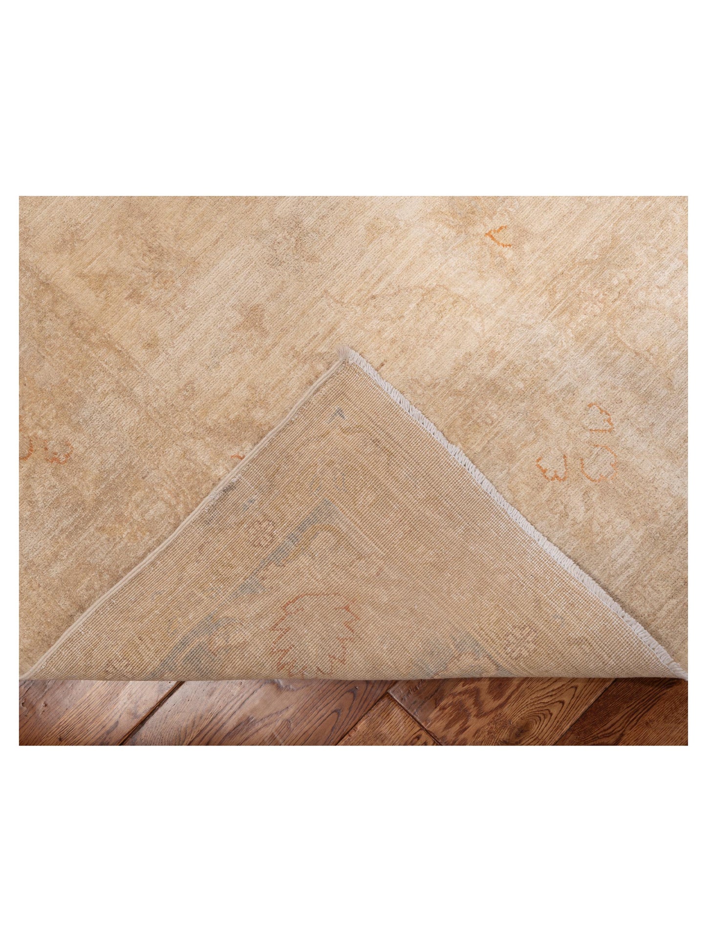 Sabira Ivory Silver 8x9.11 Hand Knotted Rug