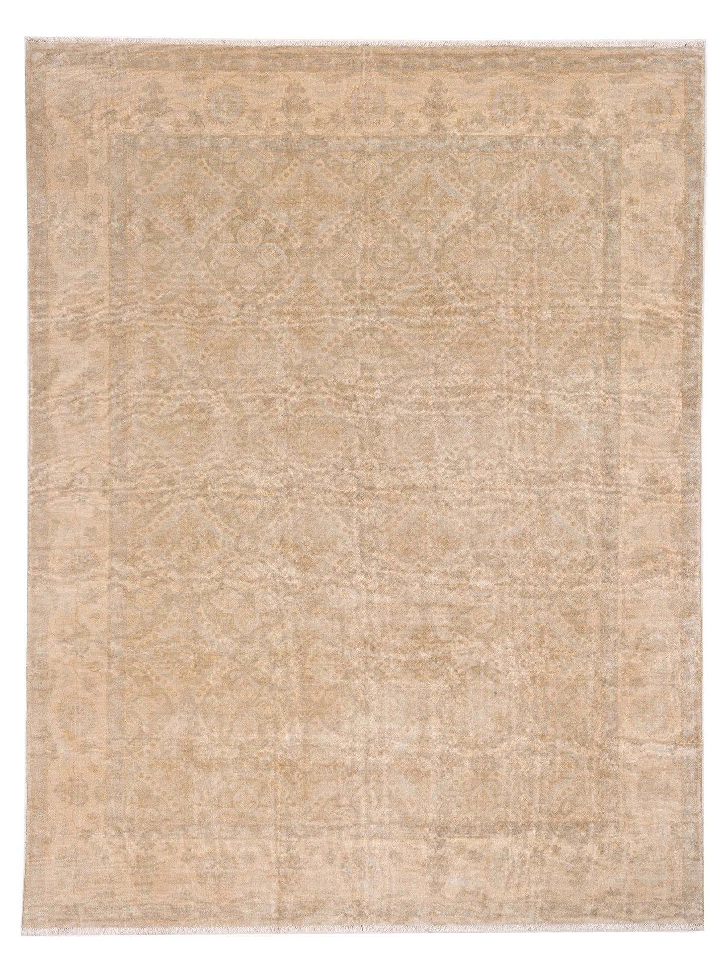 Rajpur Stella  Green Ivory Traditional