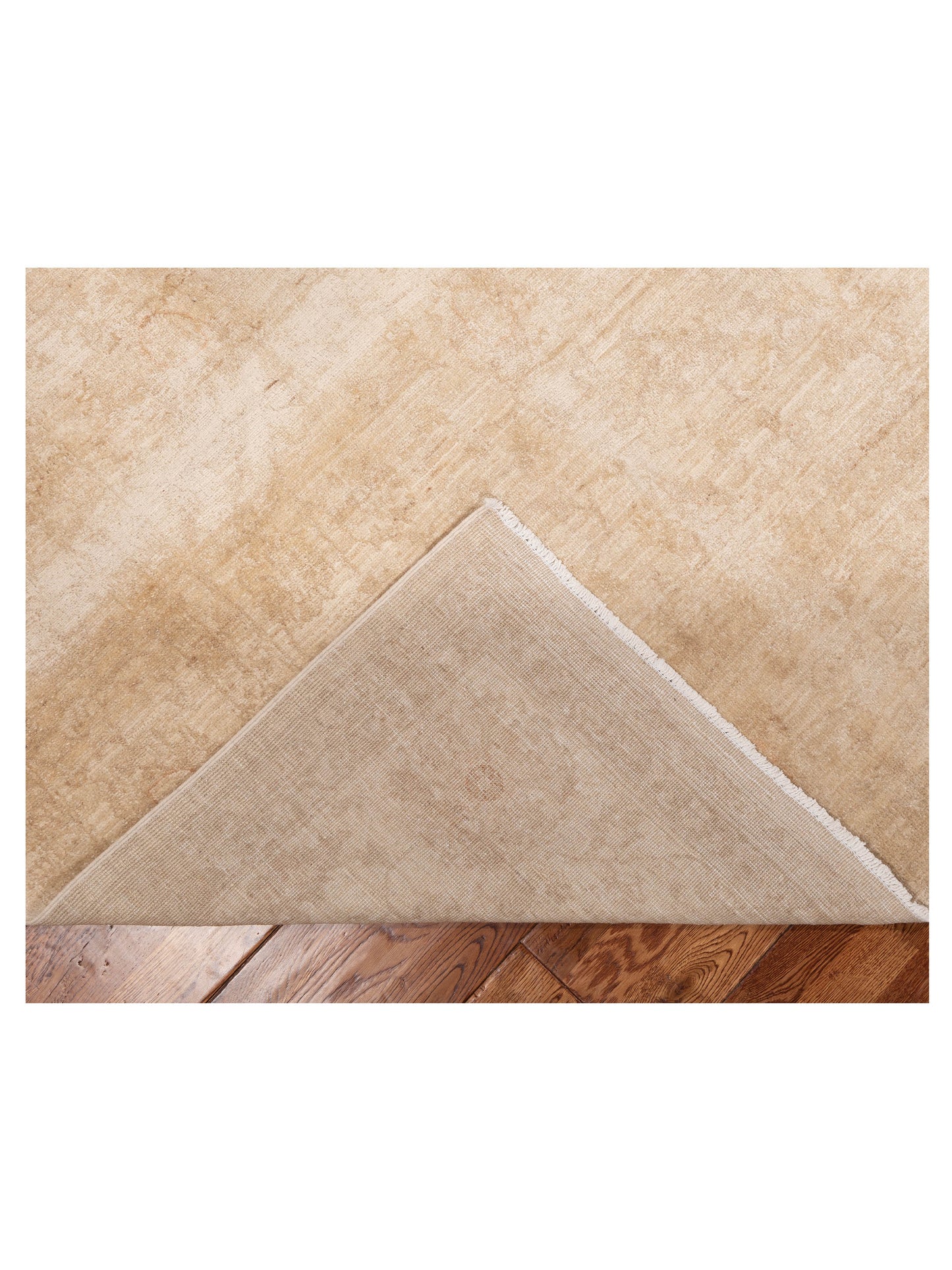 Sabira Ivory Ivory 7.9x10 Hand Knotted Rug