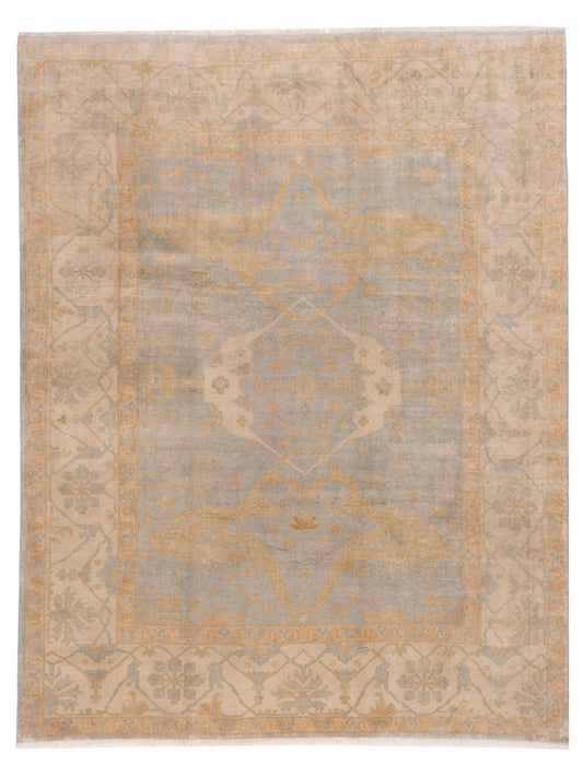 Rajpur Oushak Shah  Blue Ivory Traditional