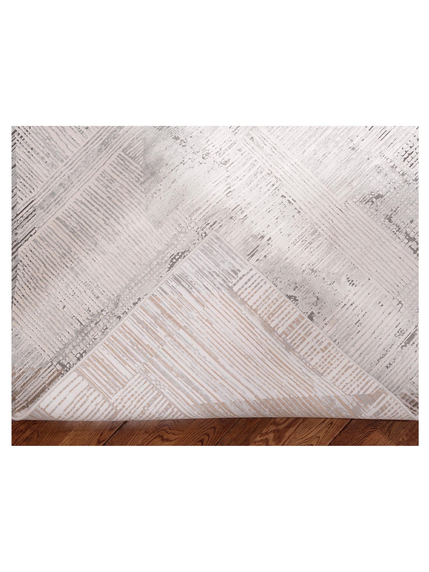 Calvera Silver Gray 8x11 Machine Made Rug