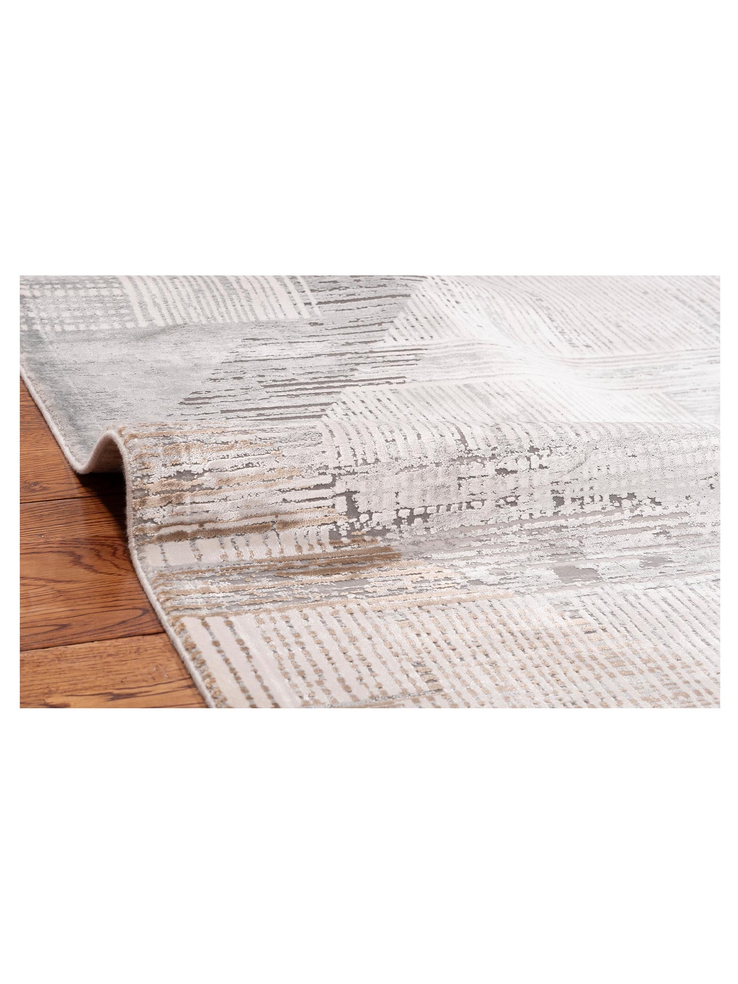 Calvera Silver Gray 8x11 Machine Made Rug